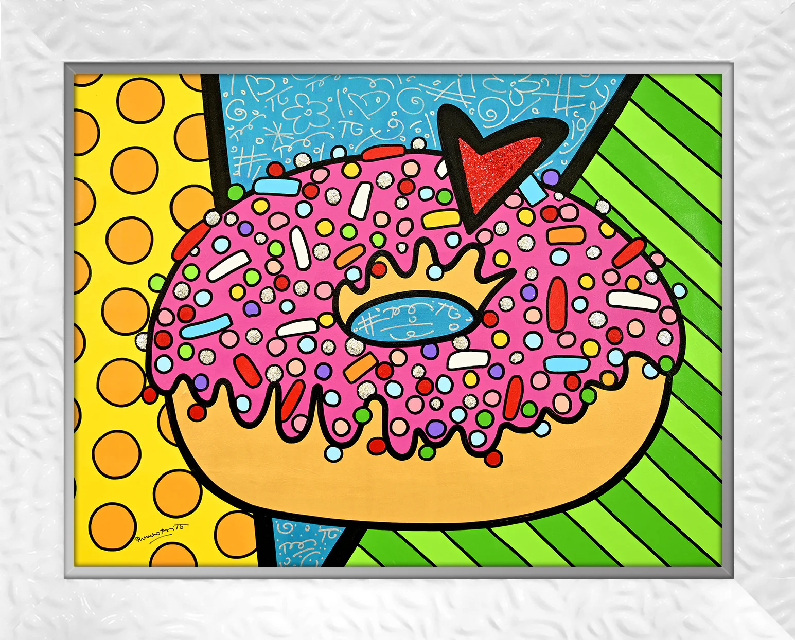 STRAWBERRY DONUT -  Original Painting - Image 17