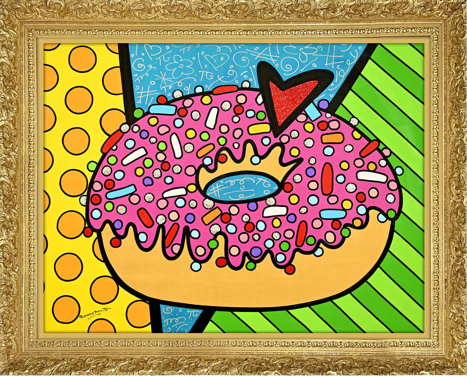 STRAWBERRY DONUT -  Original Painting - Image 4