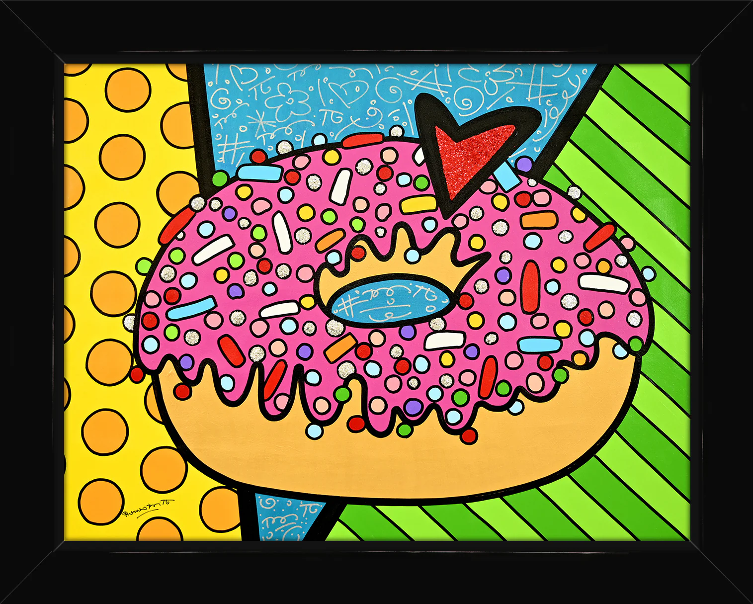 STRAWBERRY DONUT -  Original Painting - Image 5