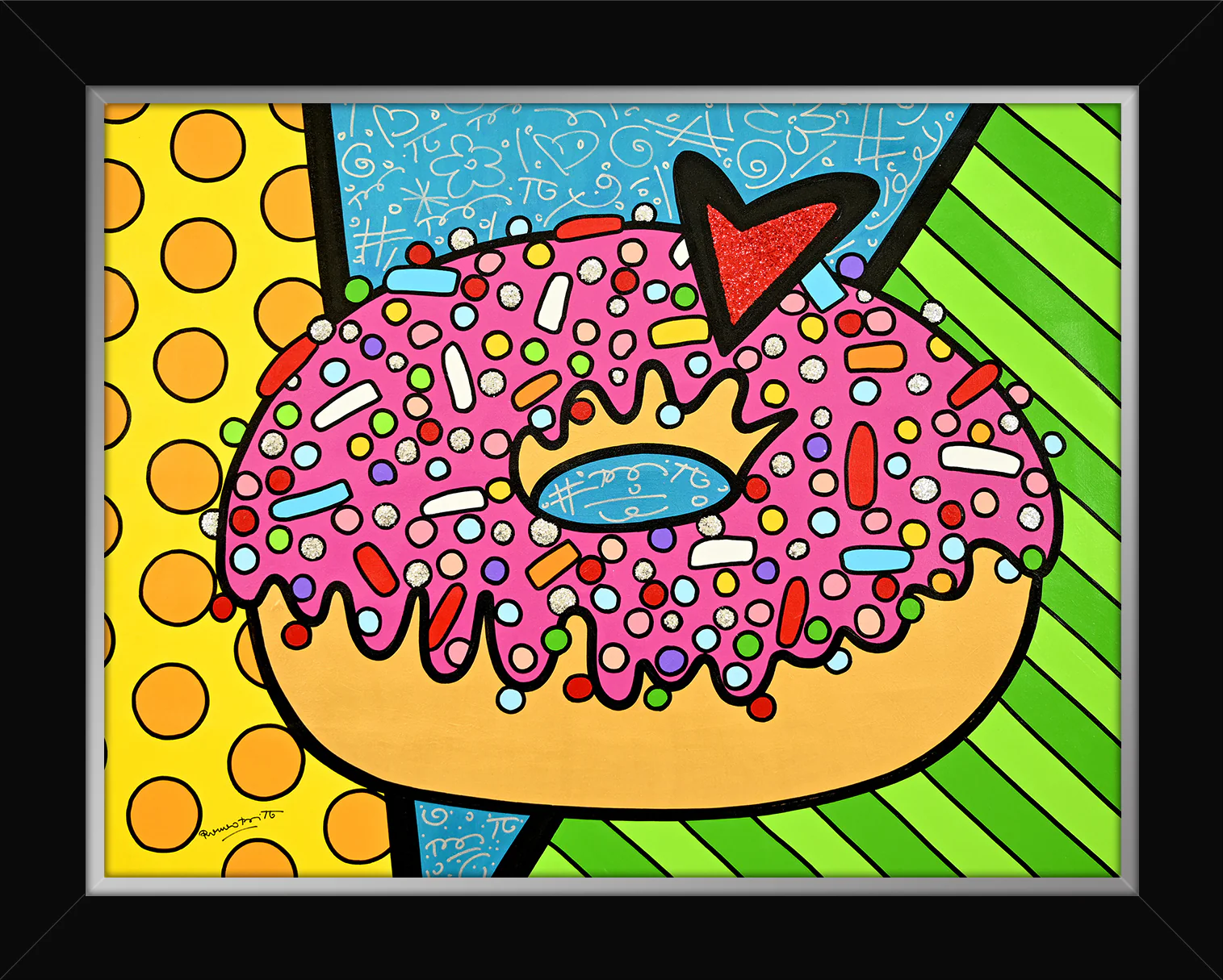 STRAWBERRY DONUT -  Original Painting - Image 6