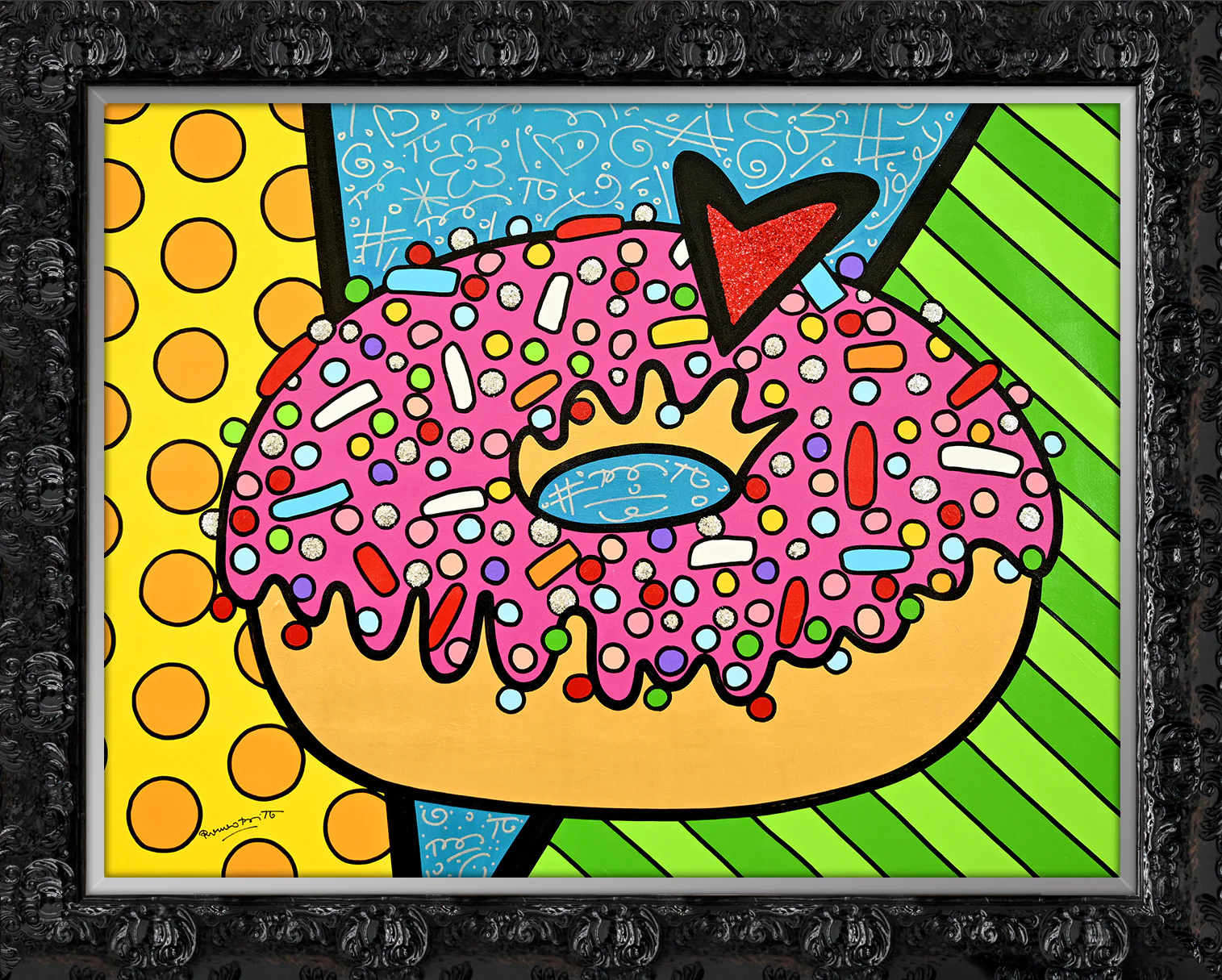 STRAWBERRY DONUT -  Original Painting - Image 8