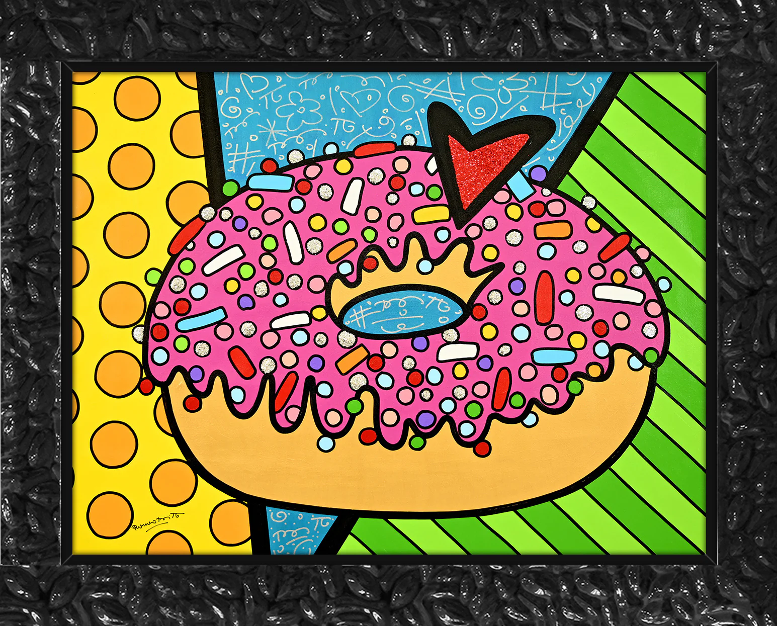 STRAWBERRY DONUT -  Original Painting - Image 9