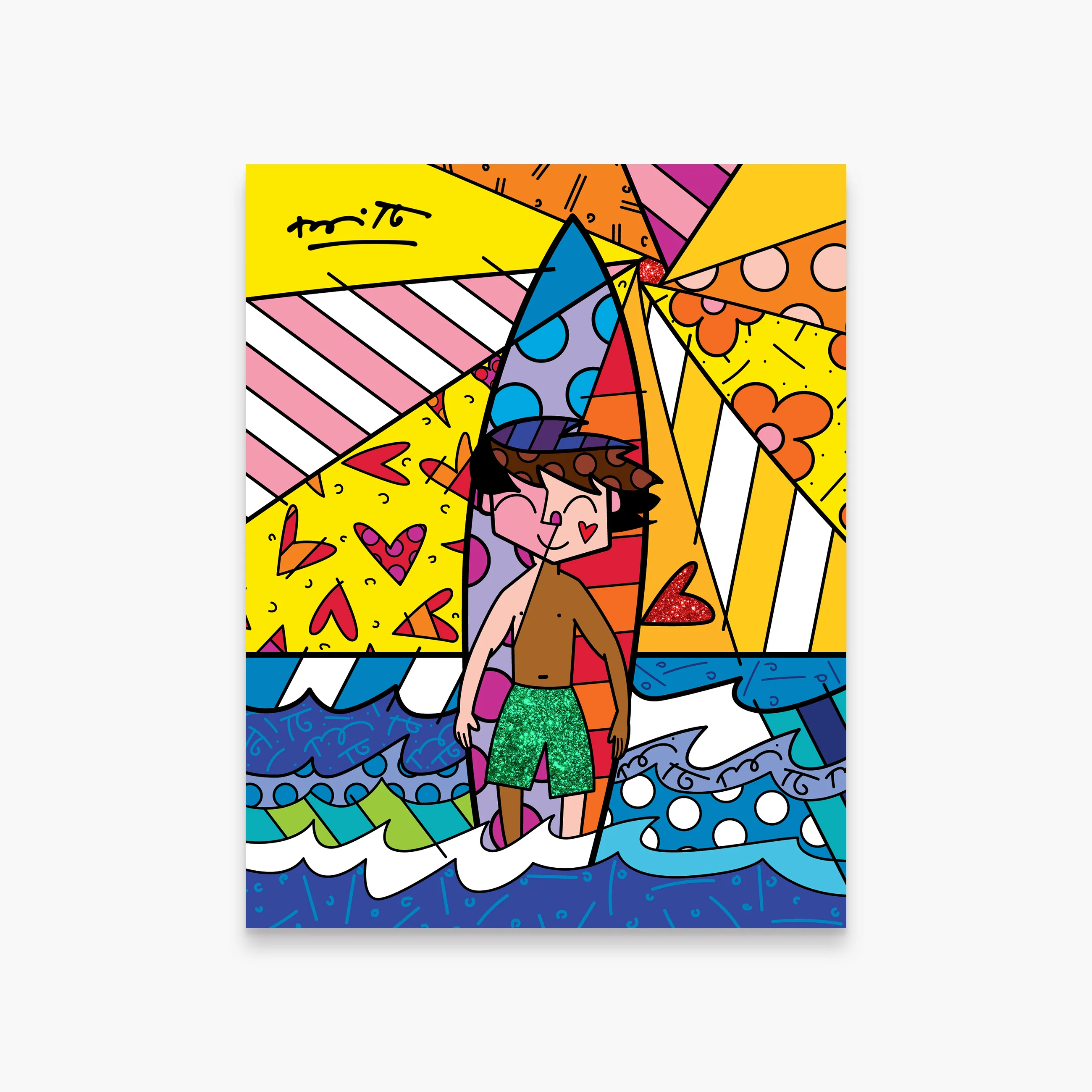 Surfing Day - Limited Edition Print