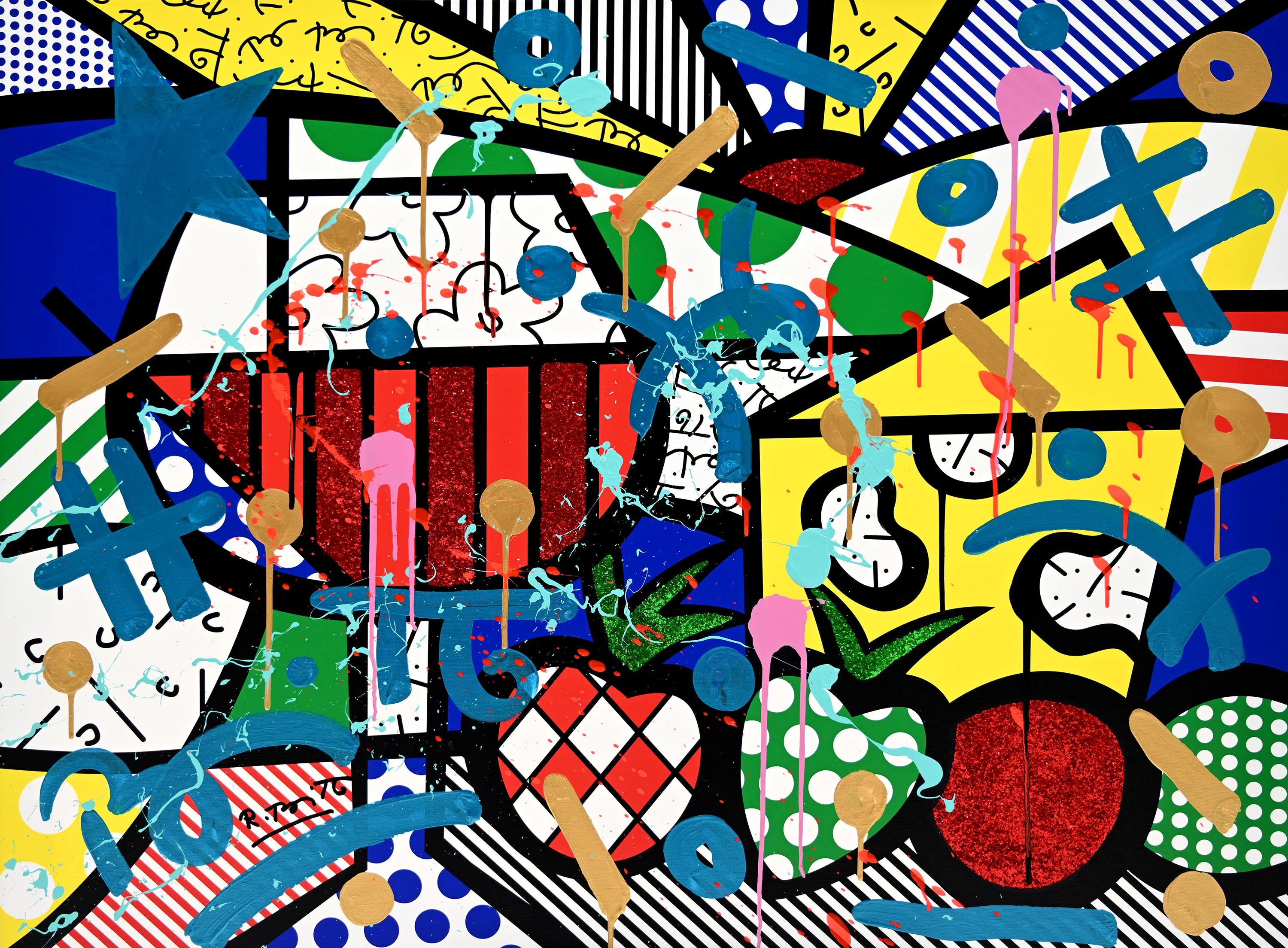 Swiss Alps - Mixed Media Original