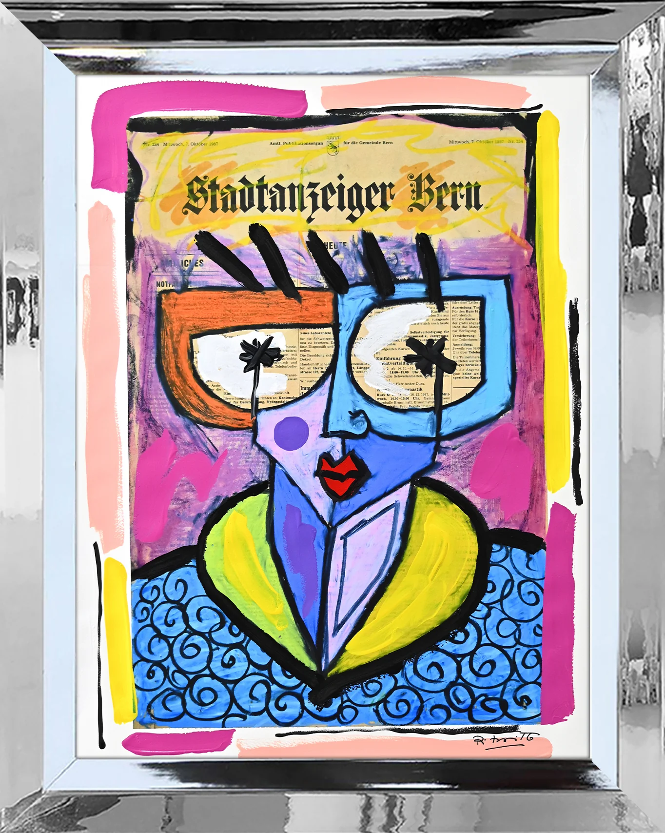 Swiss Lady - Mixed Media Original - Image 10