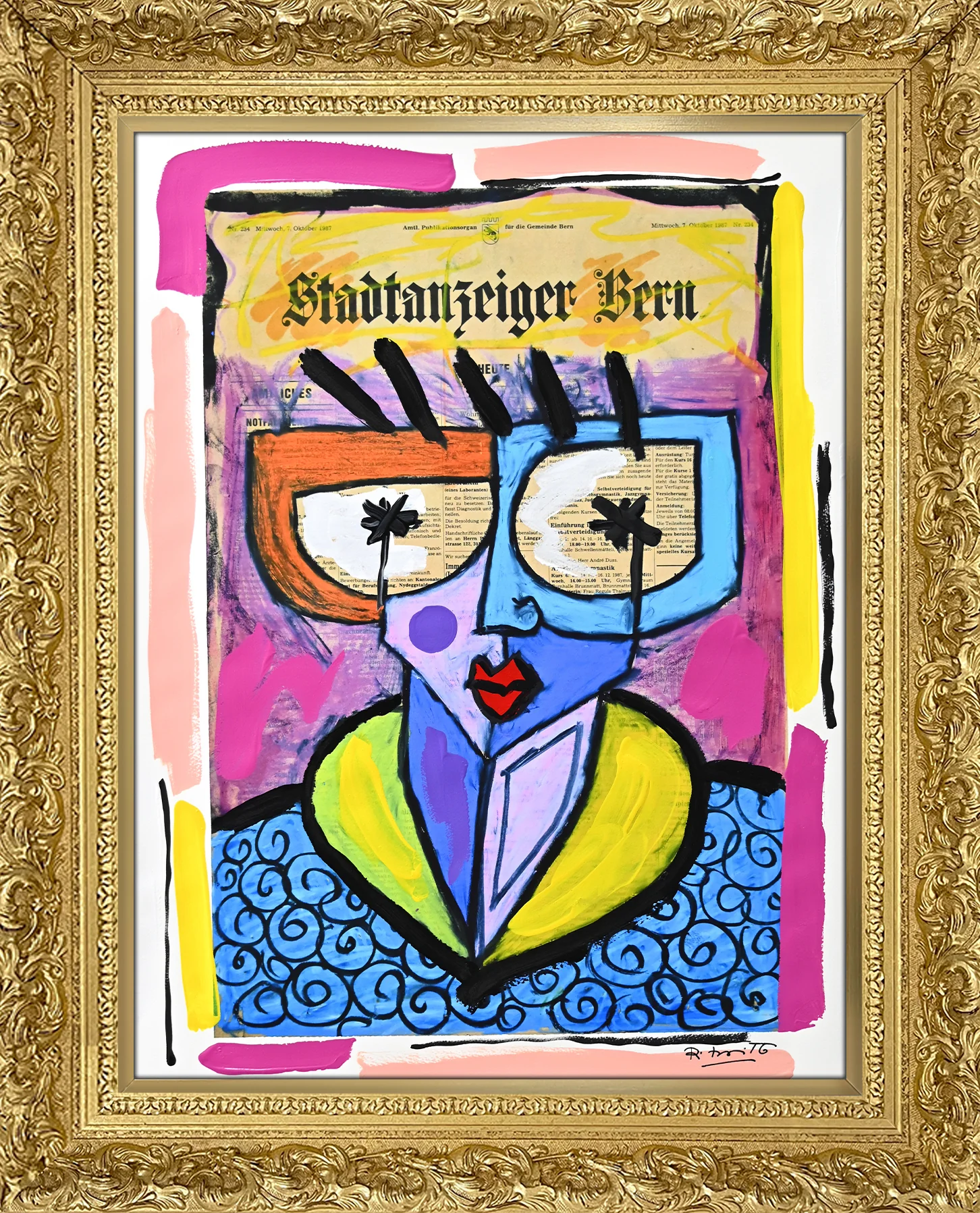 Swiss Lady - Mixed Media Original - Image 11