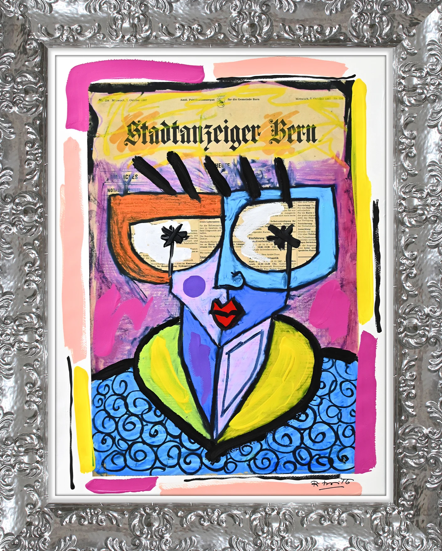 Swiss Lady - Mixed Media Original - Image 12