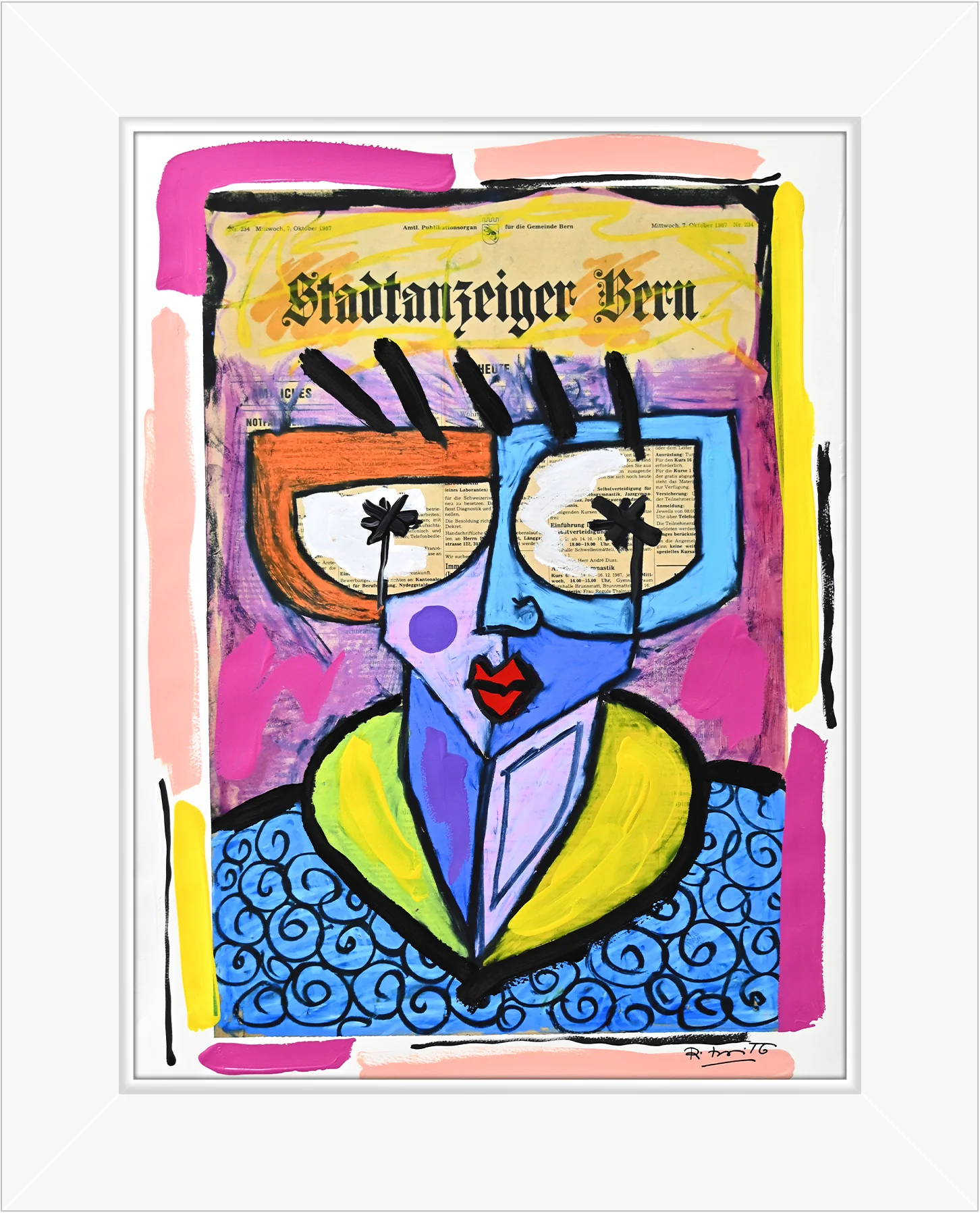 Swiss Lady - Mixed Media Original - Image 14