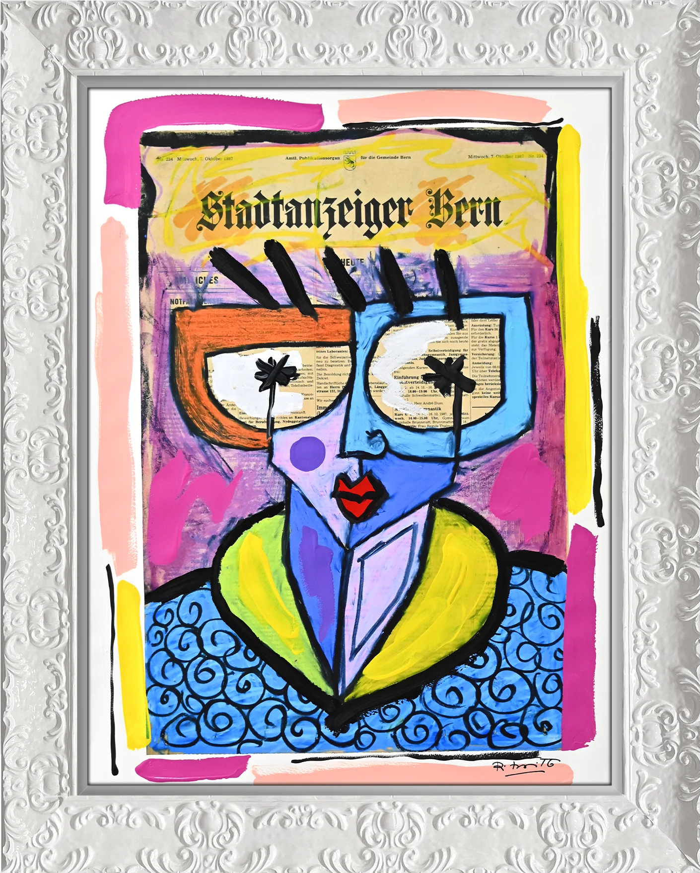Swiss Lady - Mixed Media Original - Image 15