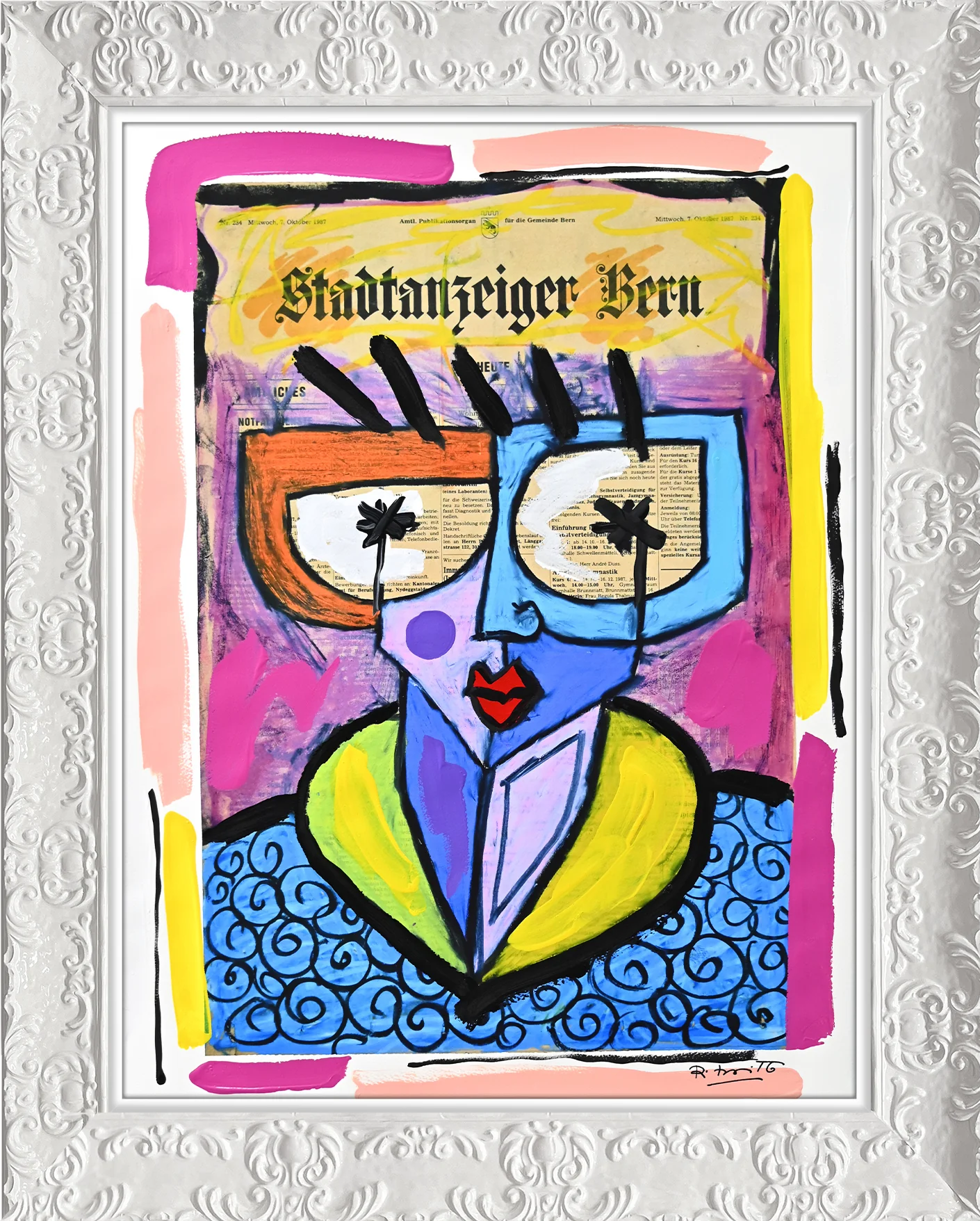 Swiss Lady - Mixed Media Original - Image 16