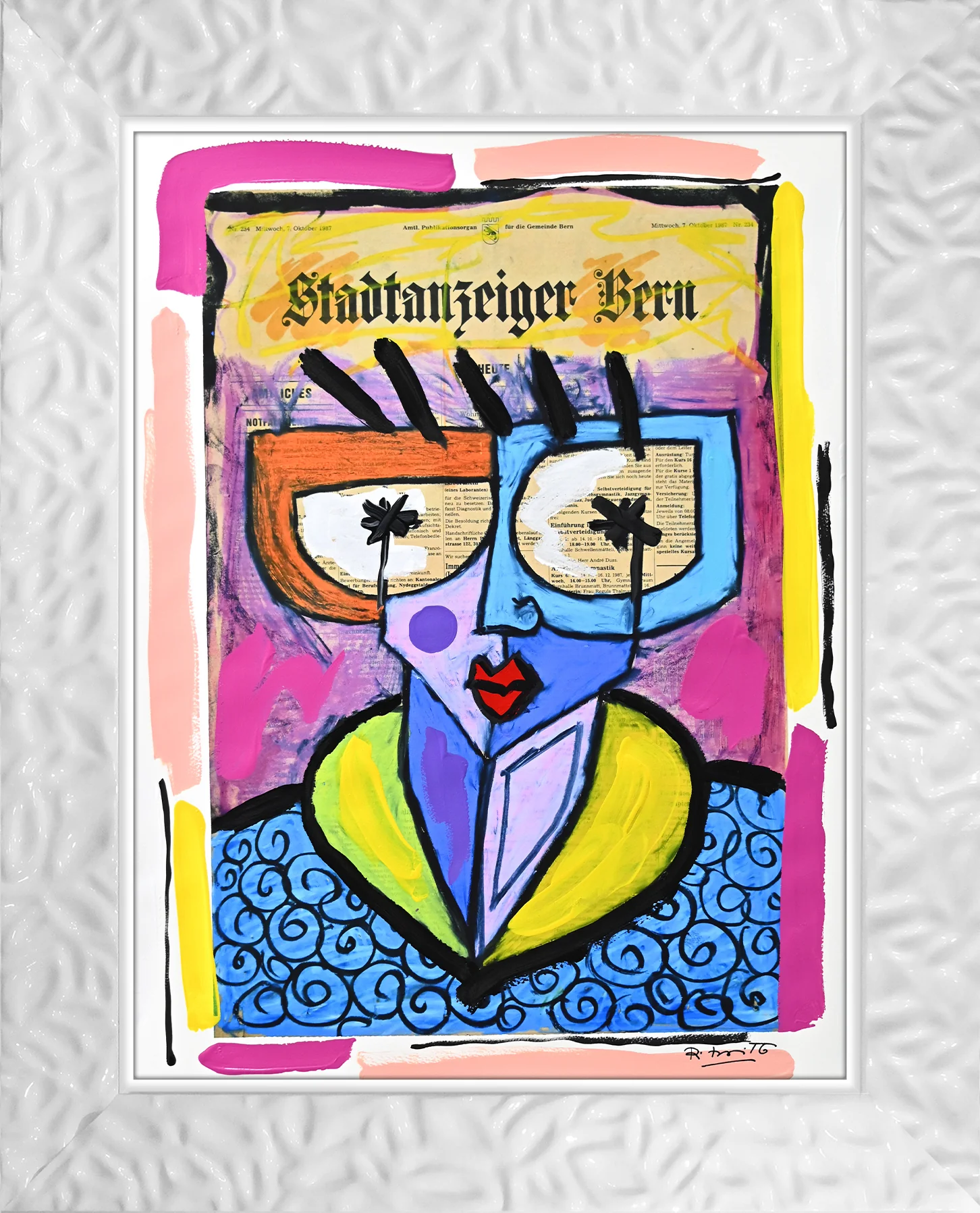 Swiss Lady - Mixed Media Original - Image 18