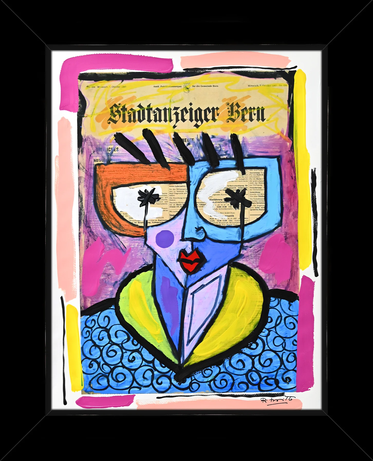 Swiss Lady - Mixed Media Original - Image 2