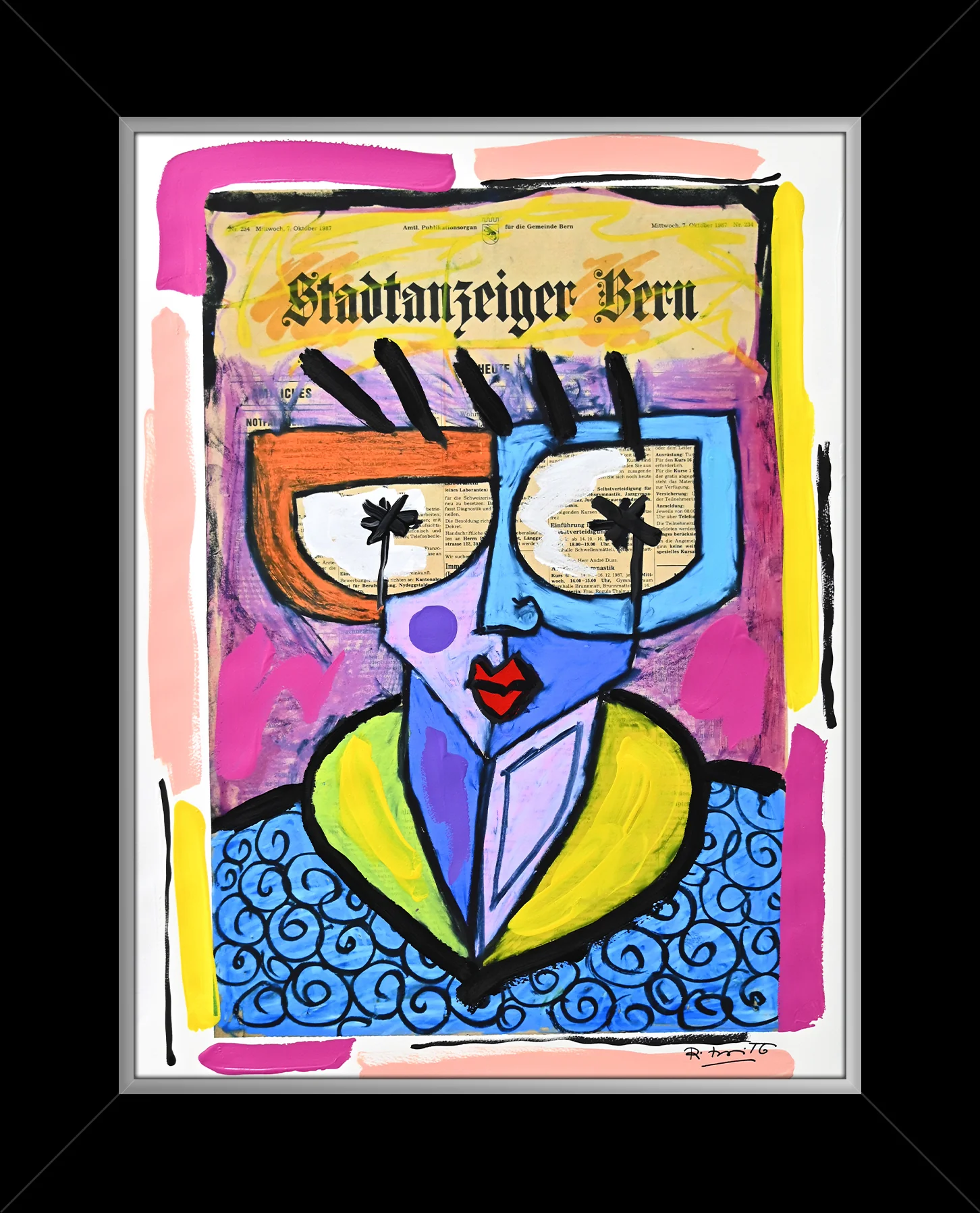 Swiss Lady - Mixed Media Original - Image 5