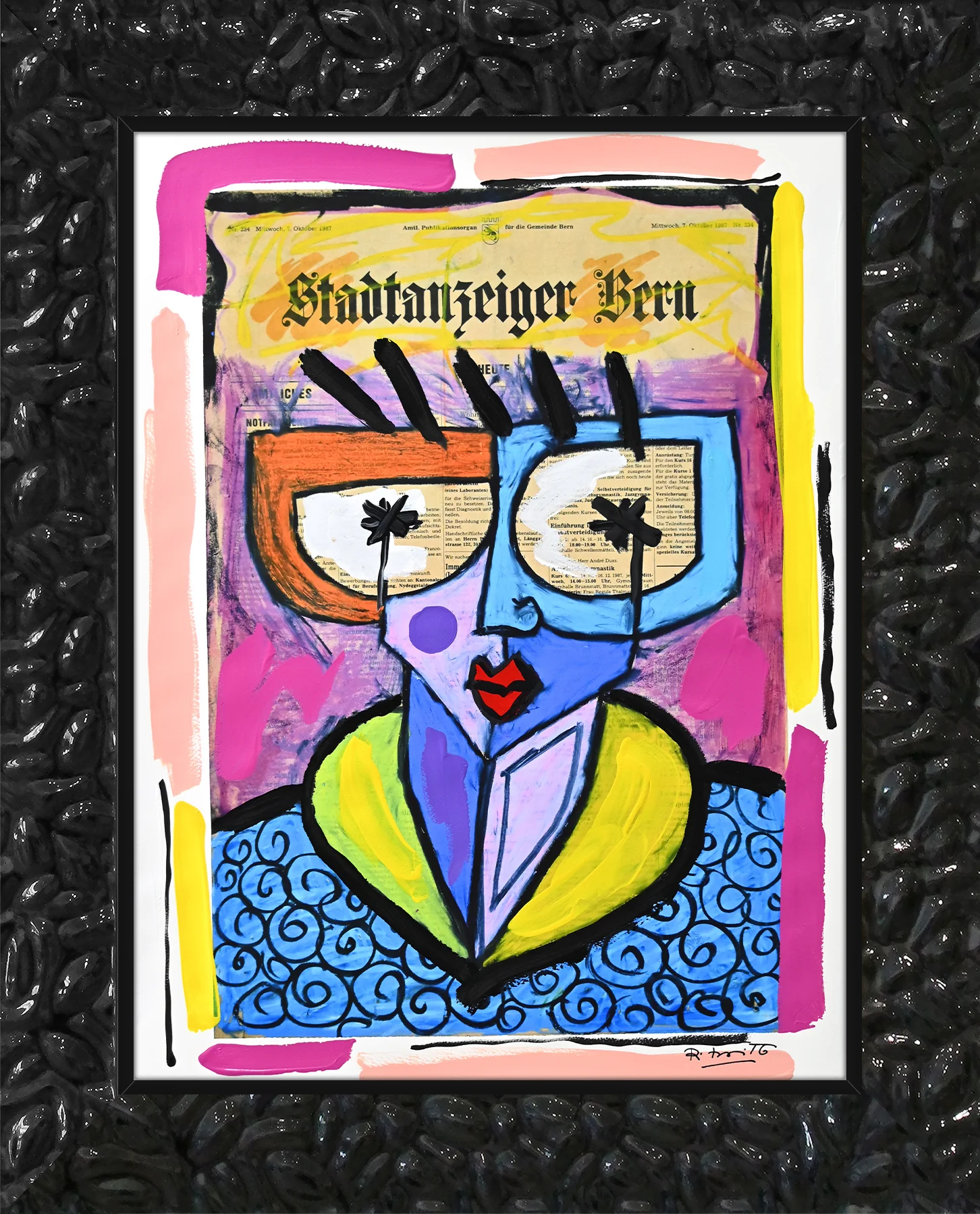 Swiss Lady - Mixed Media Original - Image 8