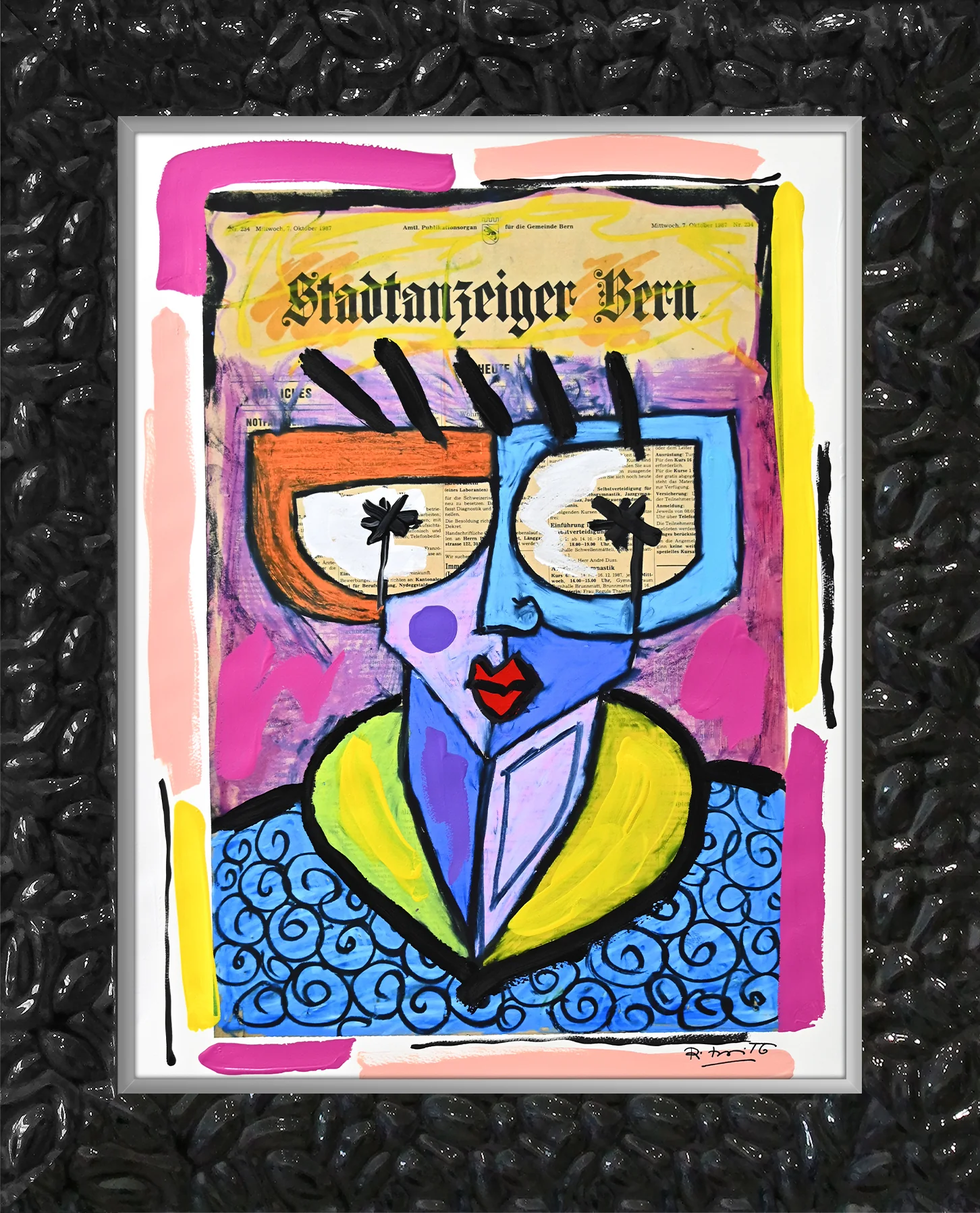 Swiss Lady - Mixed Media Original - Image 9
