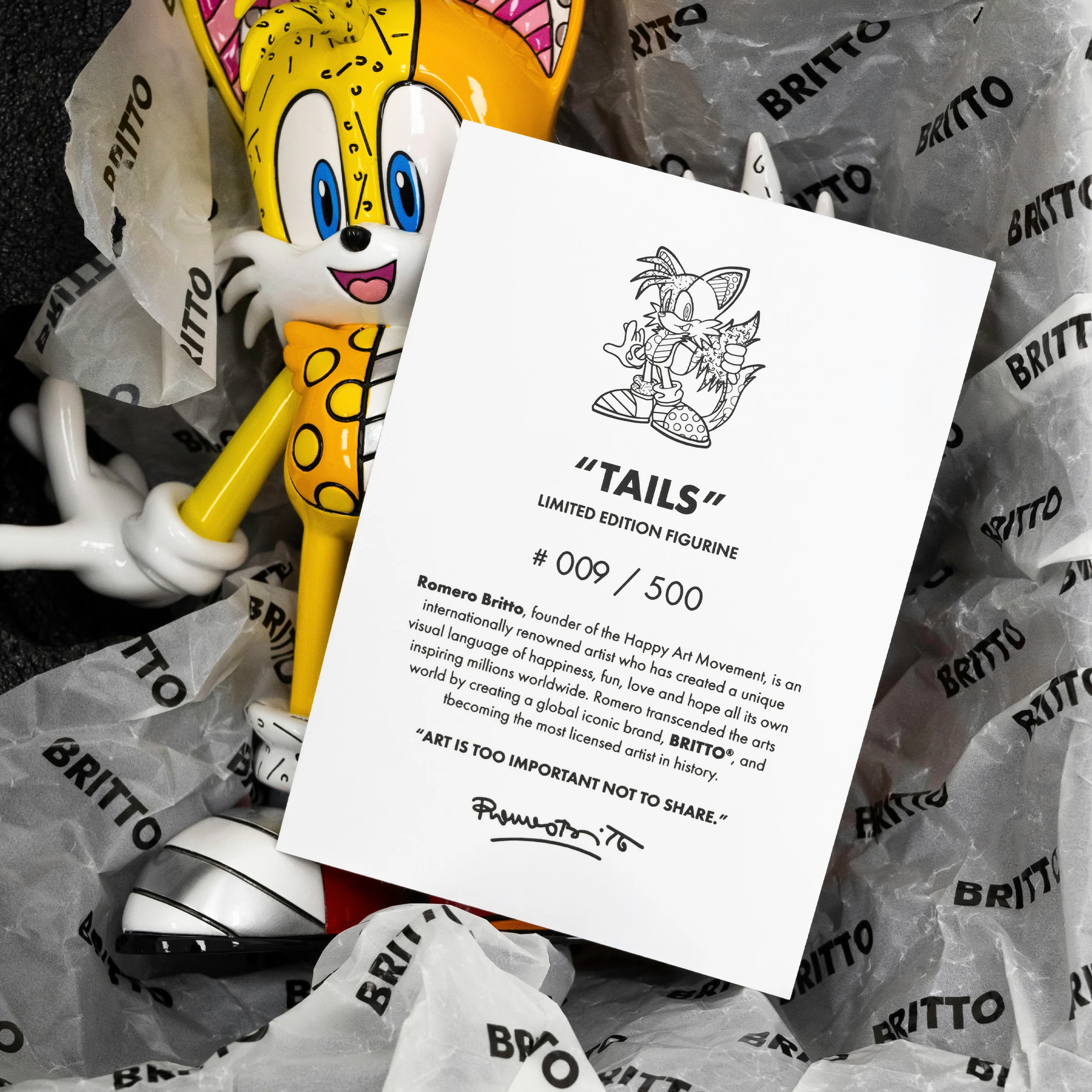 Tails- Sega by Britto - Limited Edition Figurine - Image 6