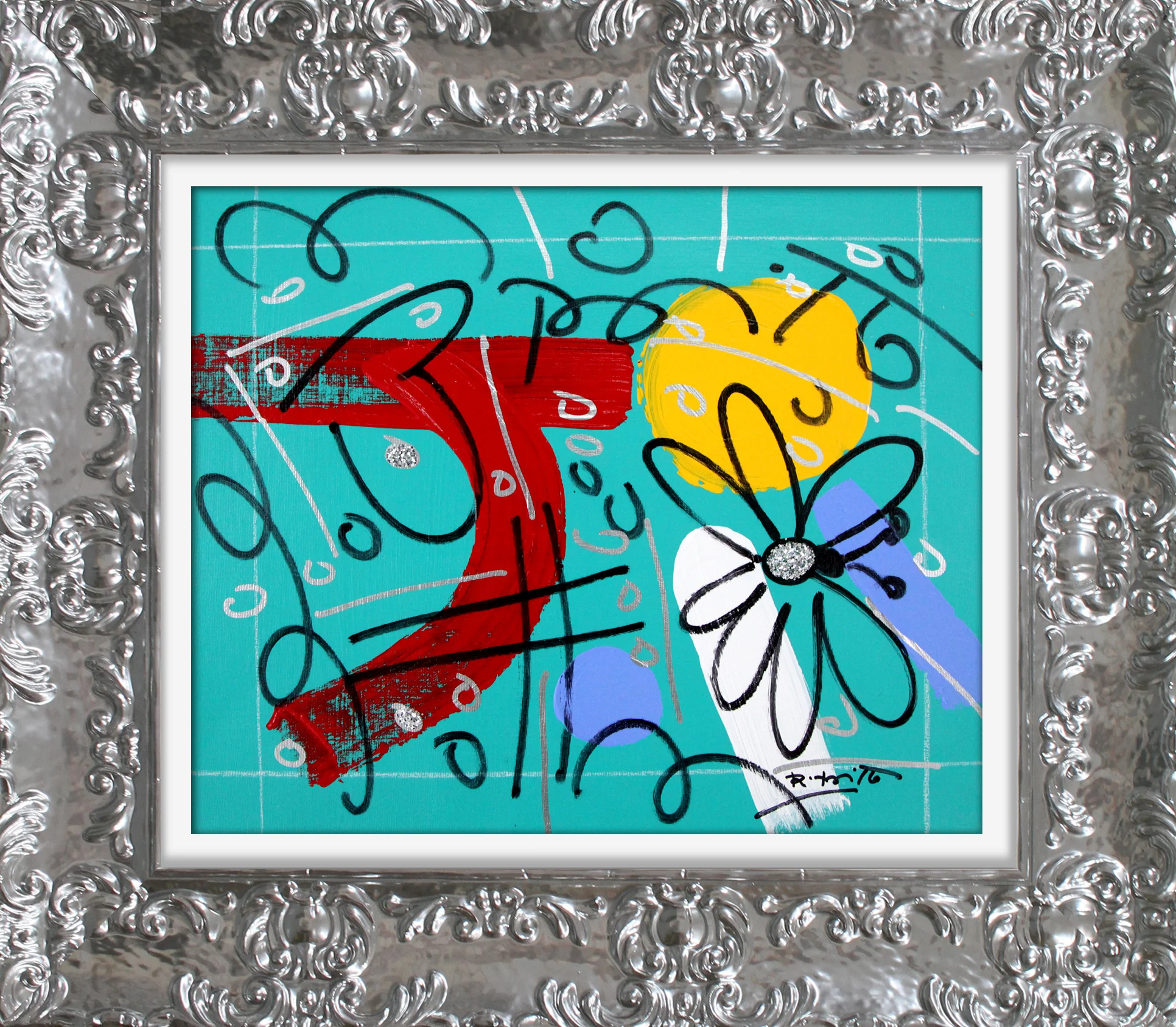 TEAL GARDEN - Original Drawing - Image 12