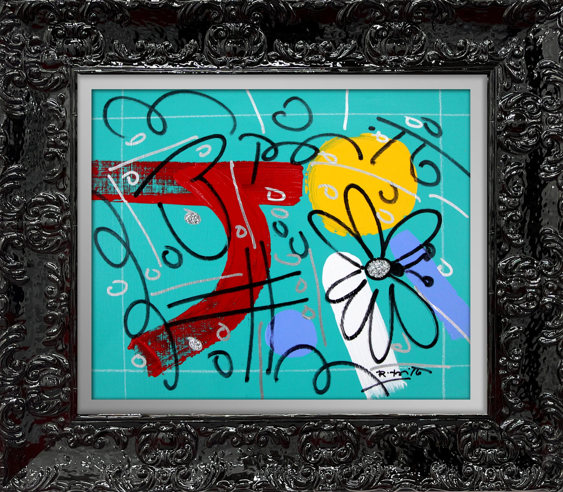 TEAL GARDEN - Original Drawing - Image 2