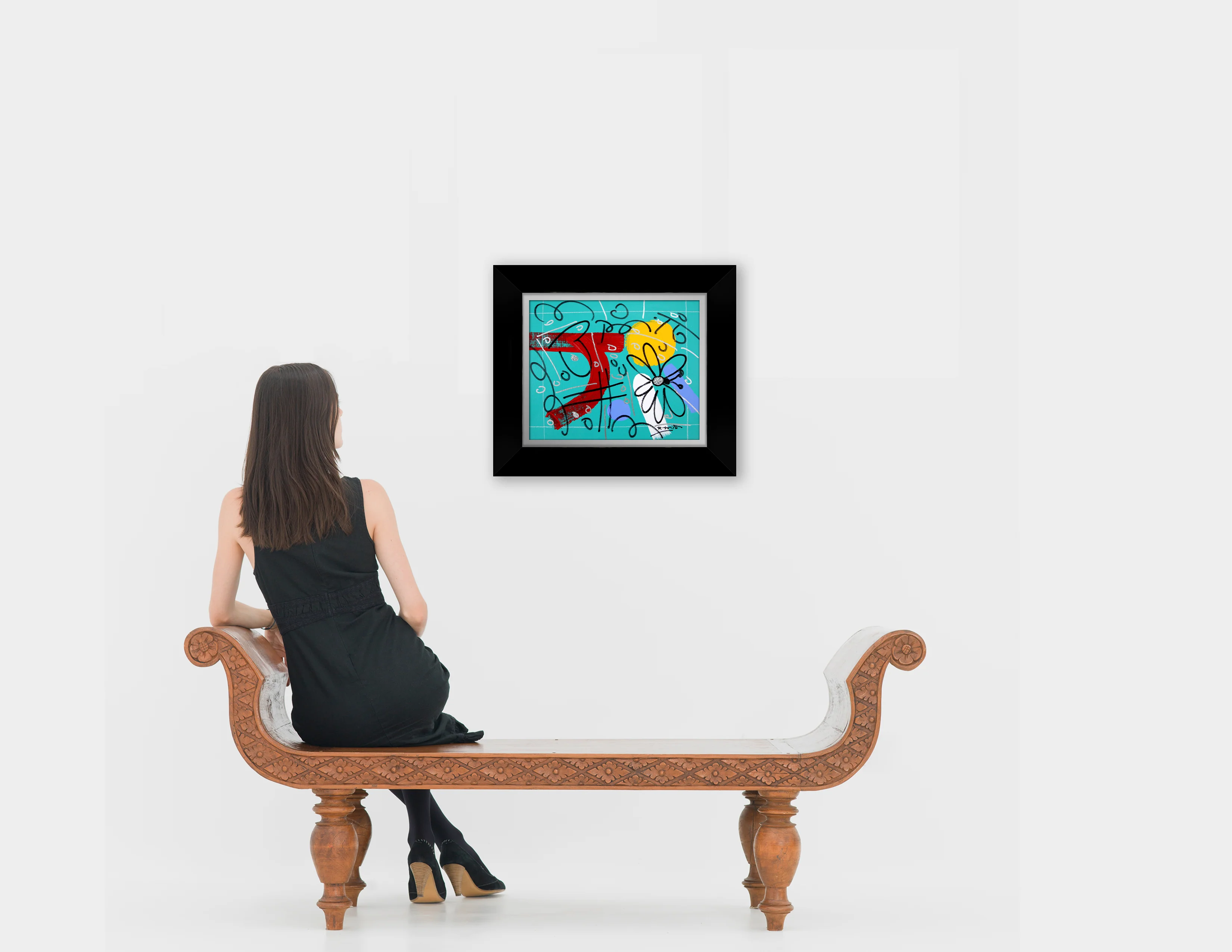 TEAL GARDEN - Original Drawing - Image 3