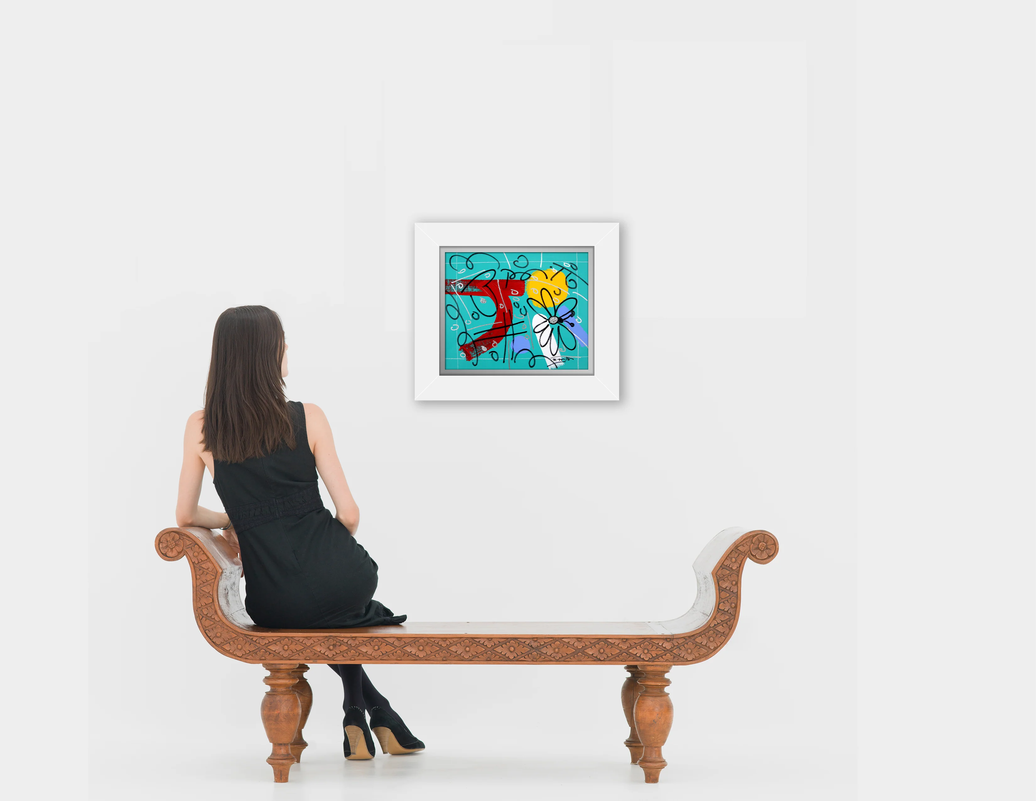 TEAL GARDEN - Original Drawing - Image 4