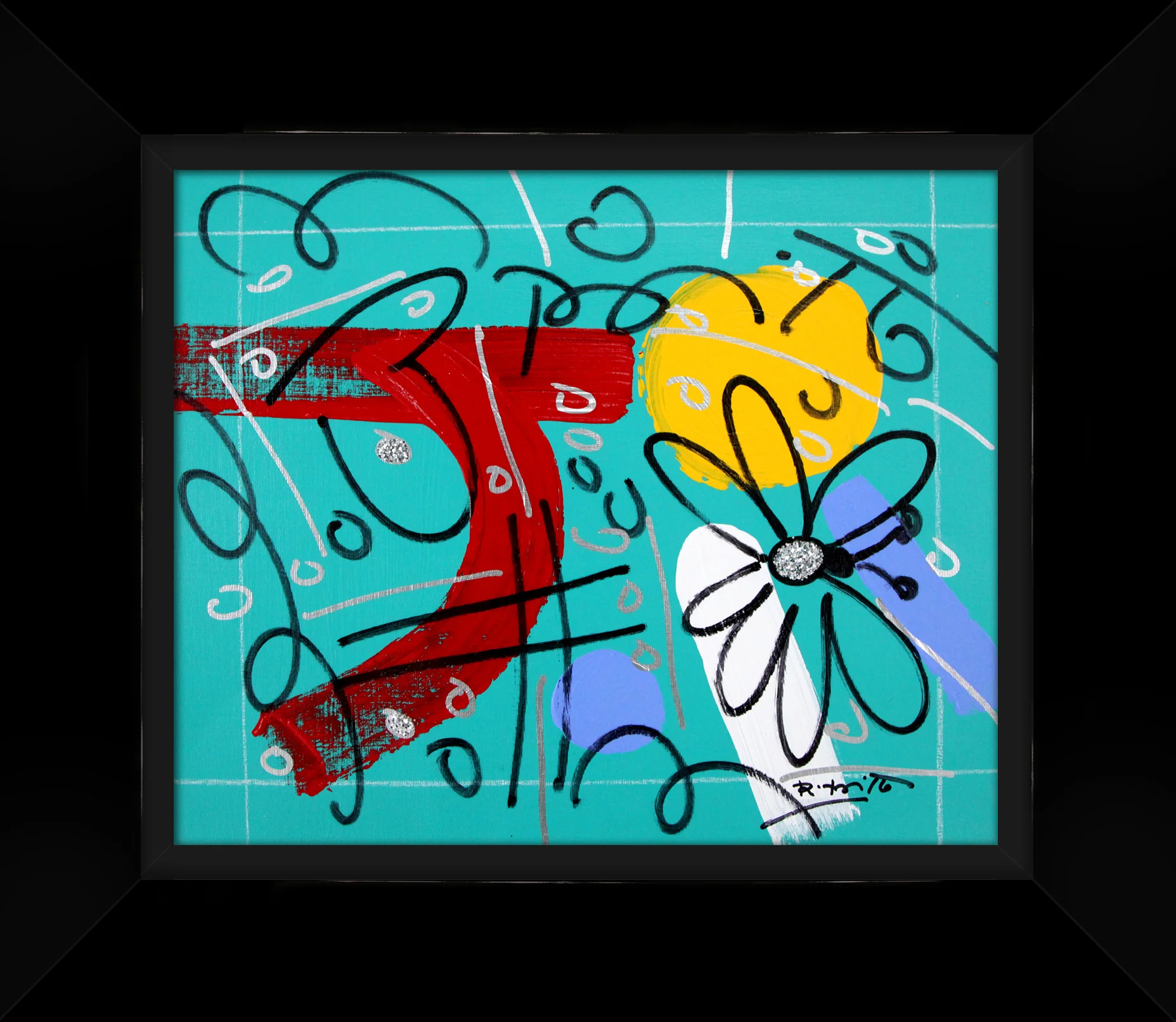 TEAL GARDEN - Original Drawing - Image 5