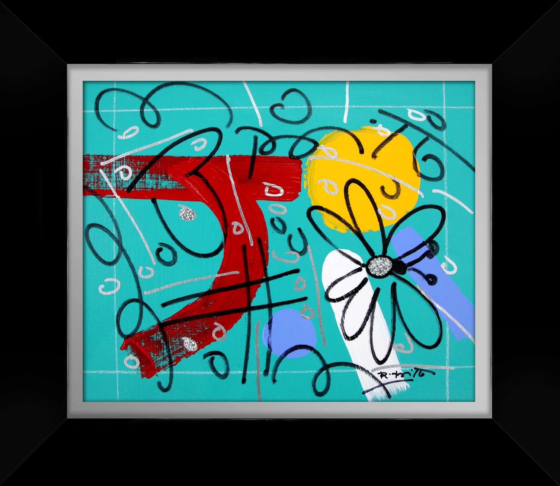TEAL GARDEN - Original Drawing - Image 6
