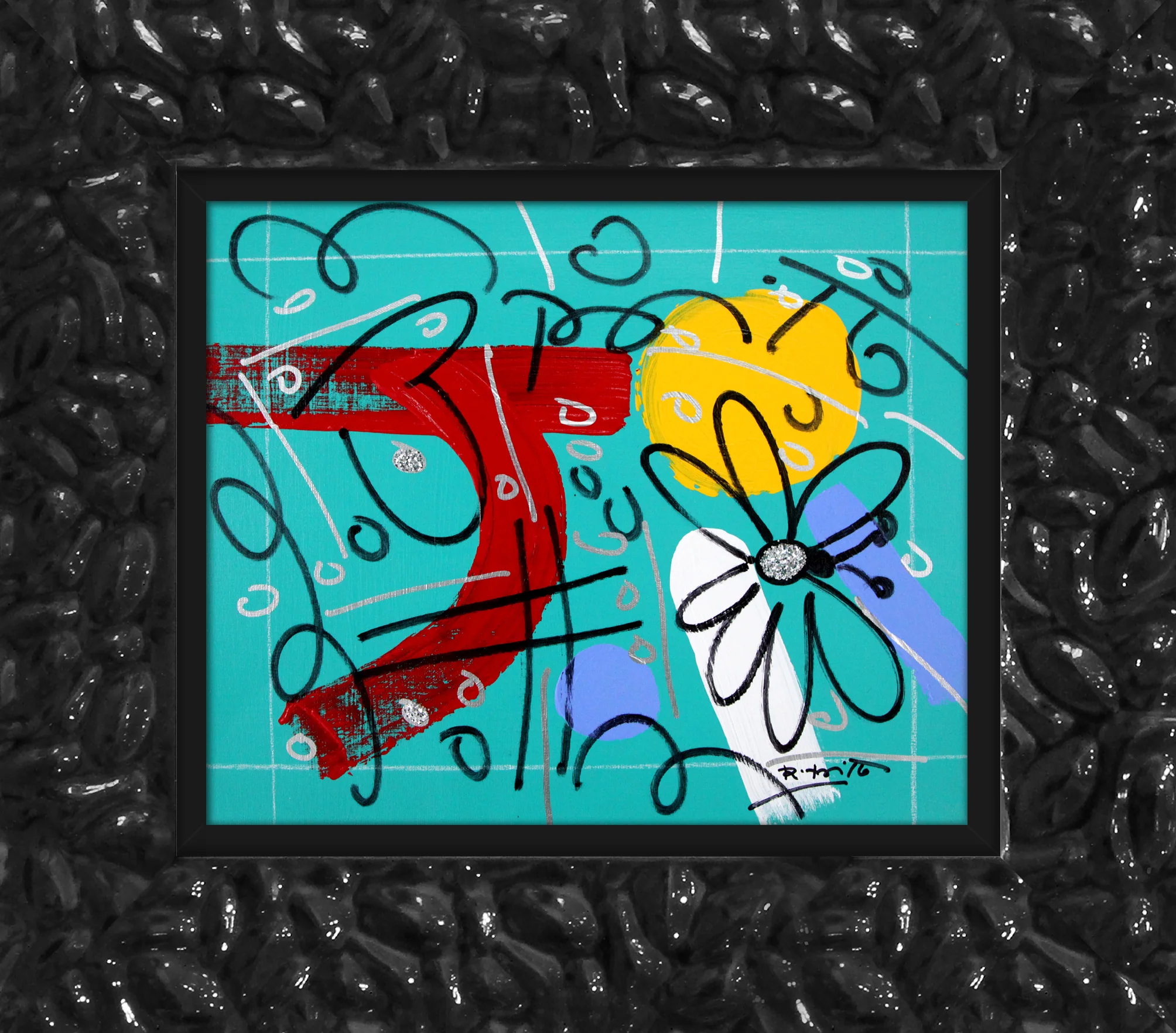TEAL GARDEN - Original Drawing - Image 8