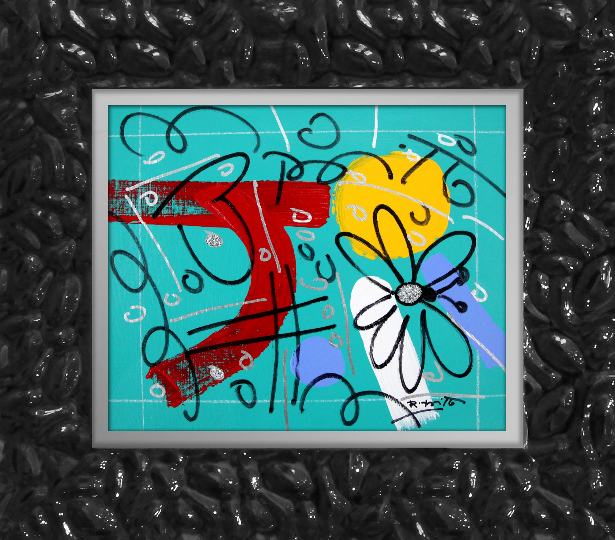TEAL GARDEN - Original Drawing - Image 9