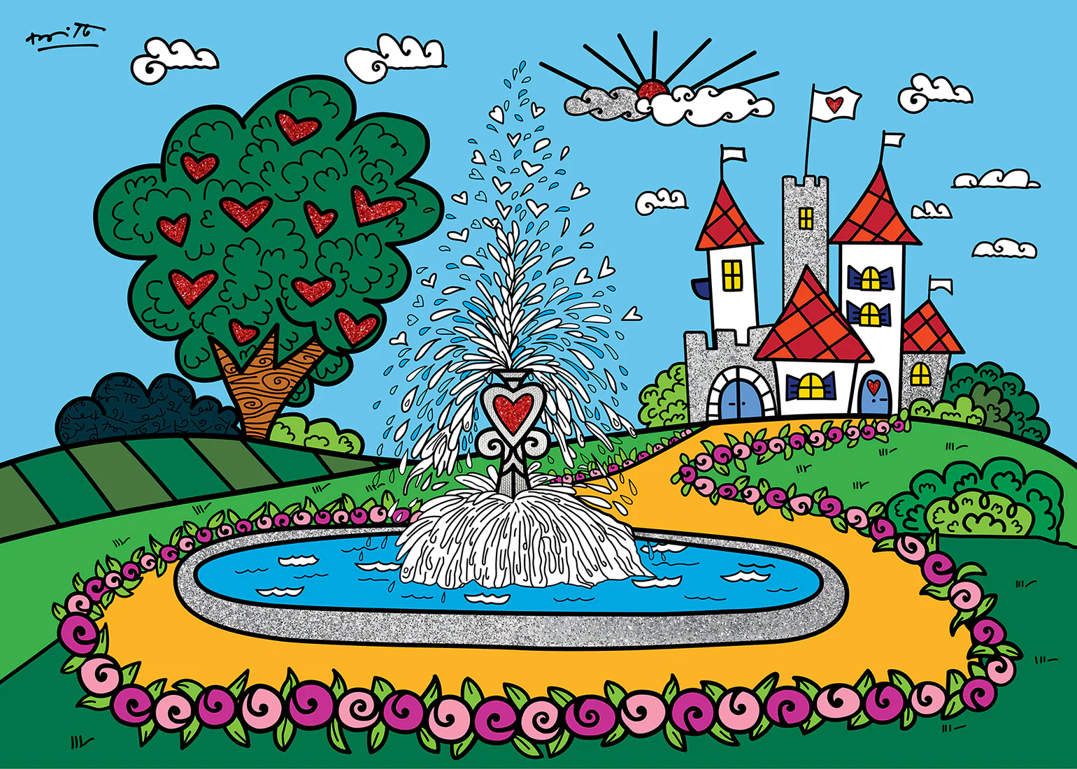 The Fountain Of Happiness And Love - Limited Edition Print