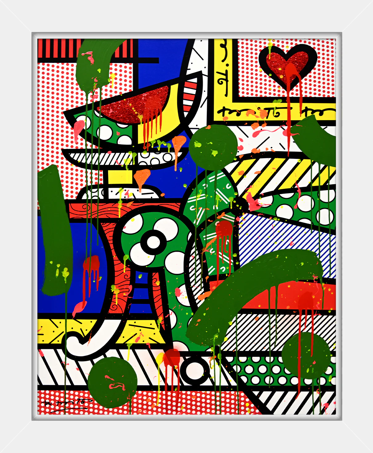 The Green Sofa - Mixed Media Original - Image 10