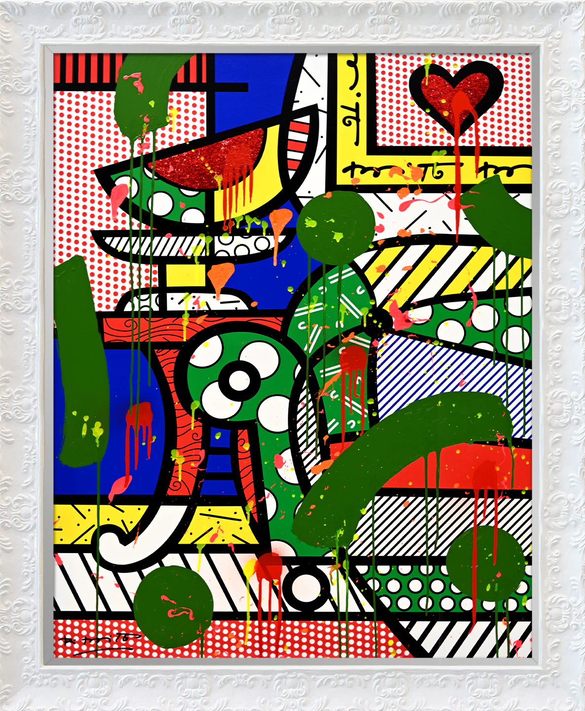 The Green Sofa - Mixed Media Original - Image 11