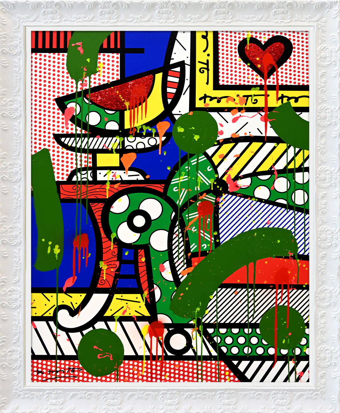The Green Sofa - Mixed Media Original - Image 12