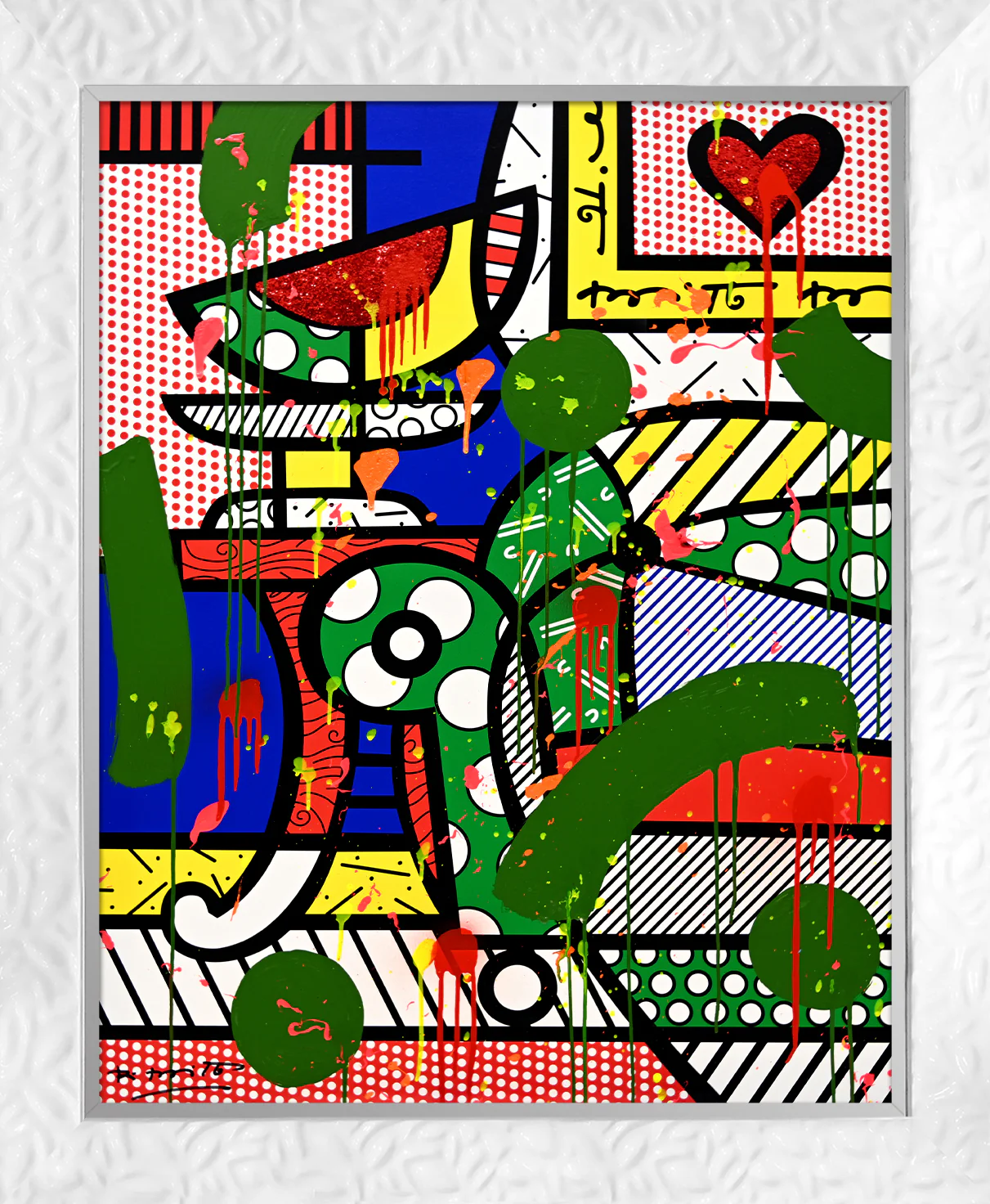 The Green Sofa - Mixed Media Original - Image 13