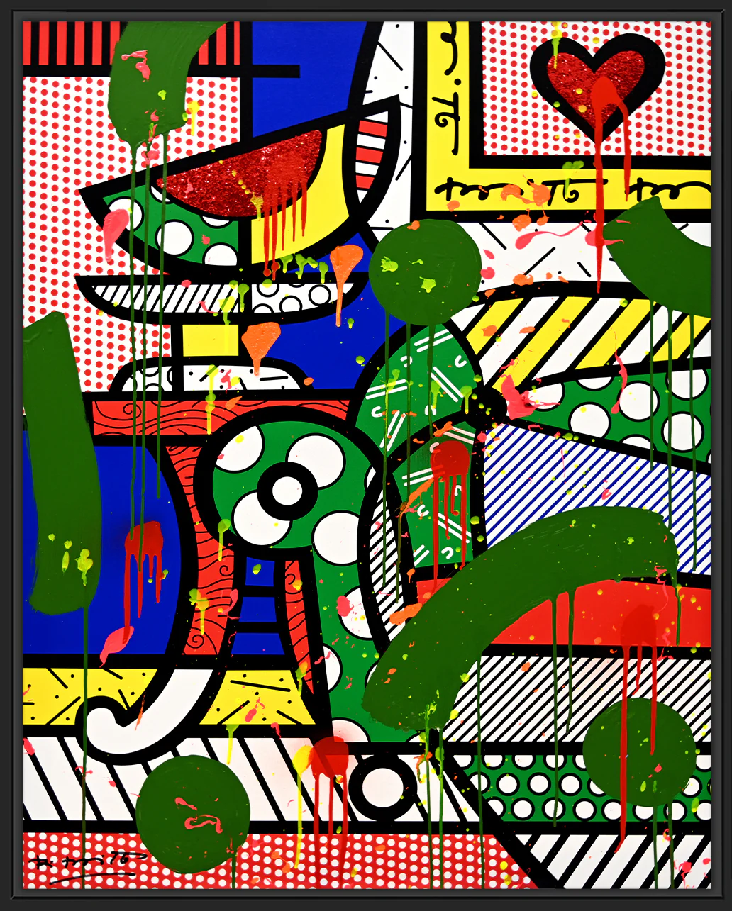 The Green Sofa - Mixed Media Original - Image 15