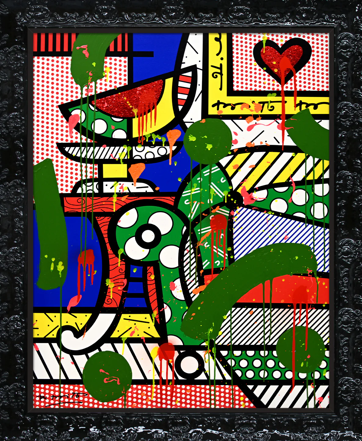The Green Sofa - Mixed Media Original - Image 17
