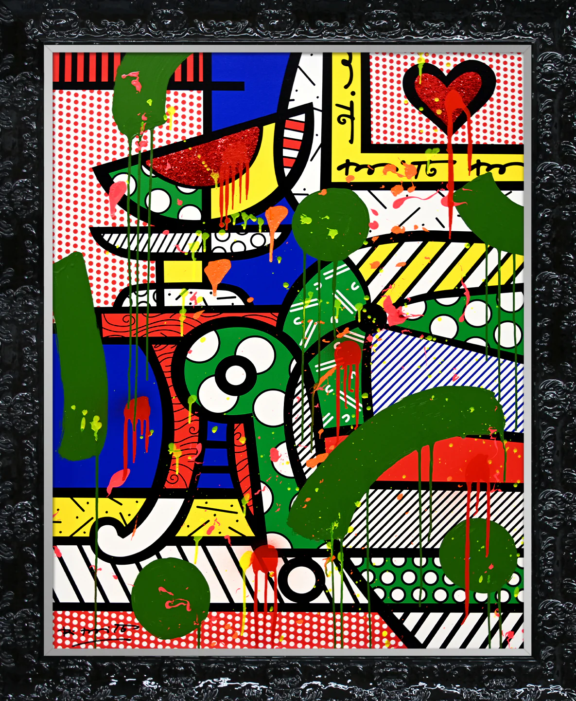 The Green Sofa - Mixed Media Original - Image 18