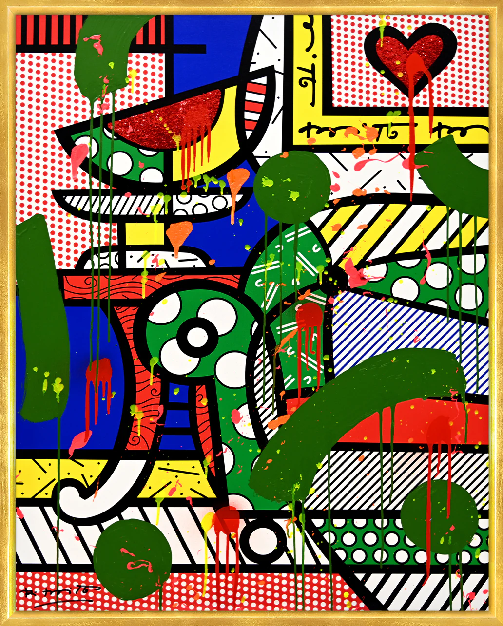 The Green Sofa - Mixed Media Original - Image 6