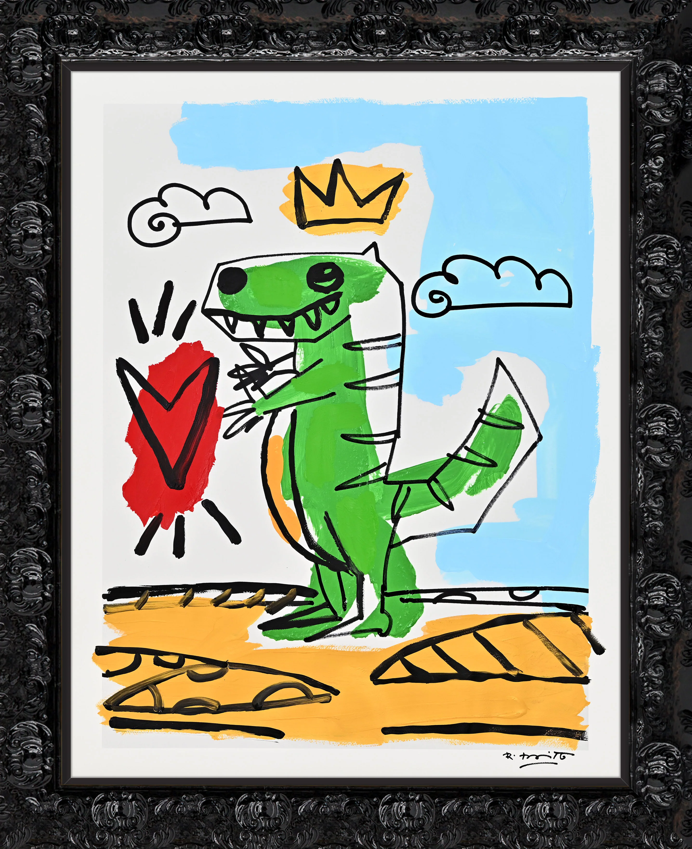 Thomas Collection (Dinosaur) - Mixed Media Original - Image 6