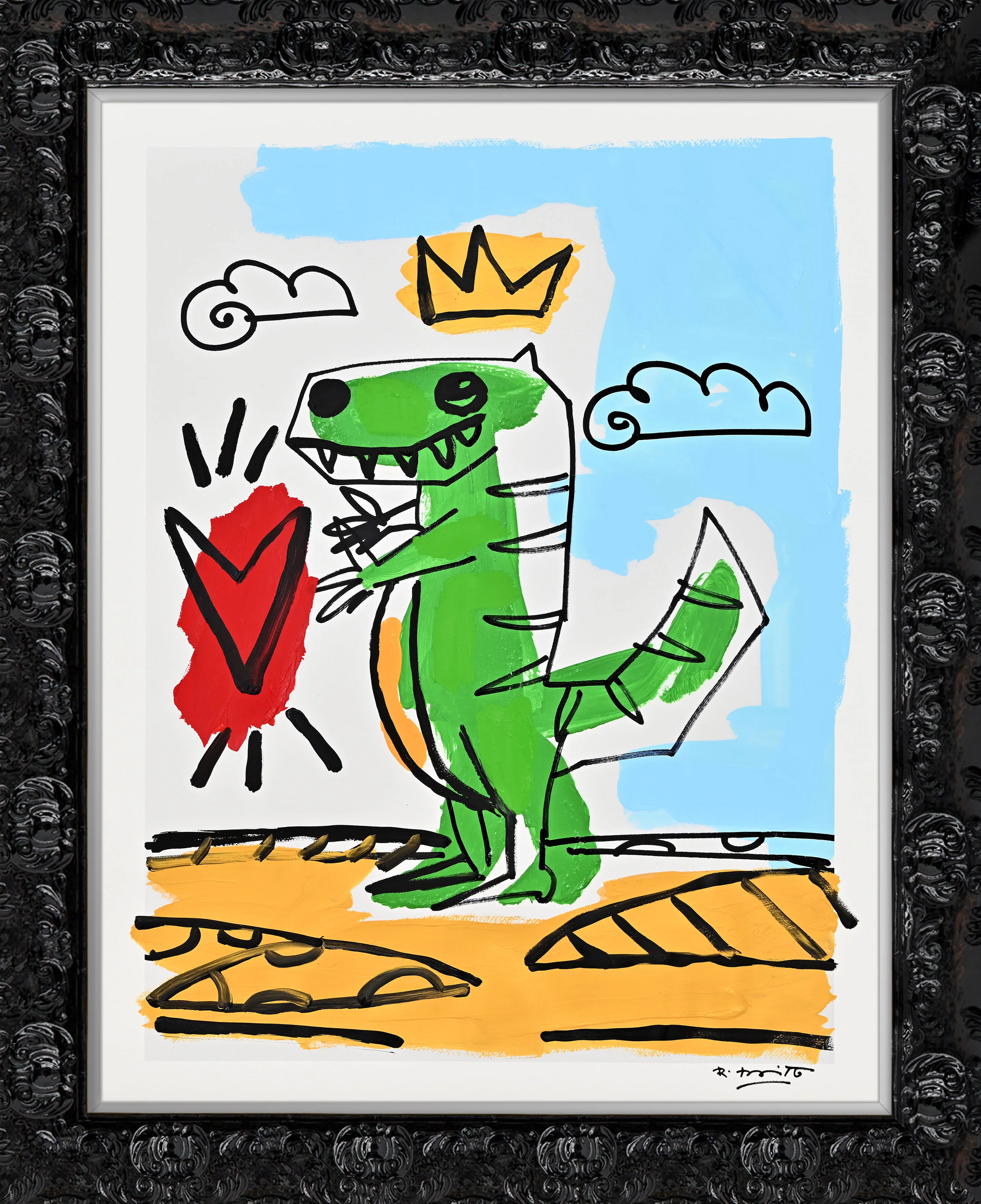 Thomas Collection (Dinosaur) - Mixed Media Original - Image 7