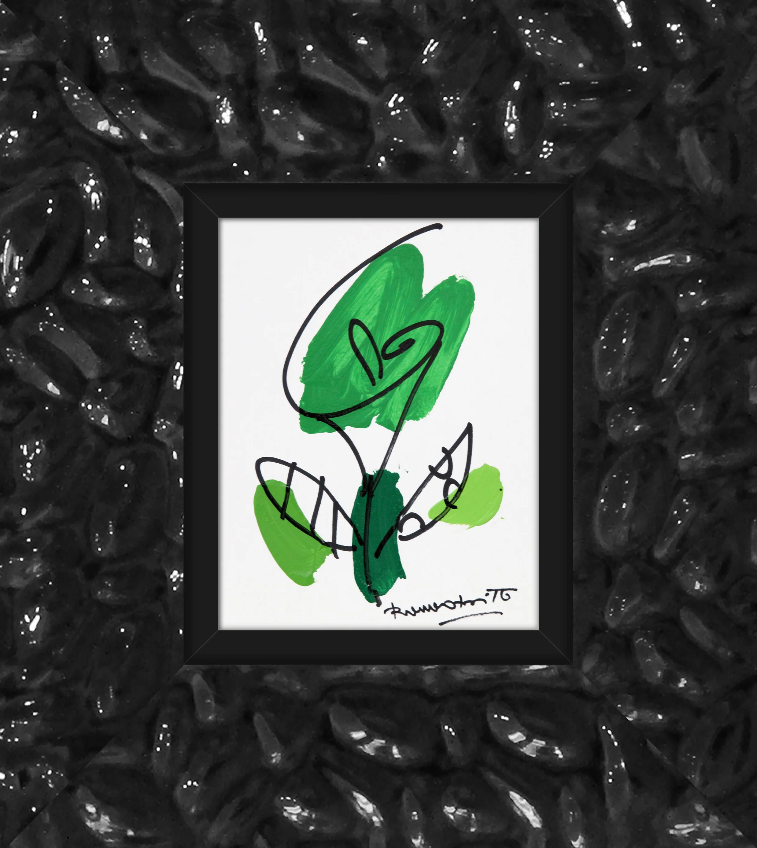 THOMAS FLOWER (BRAZIL GREEN) - Original Drawing - Image 9