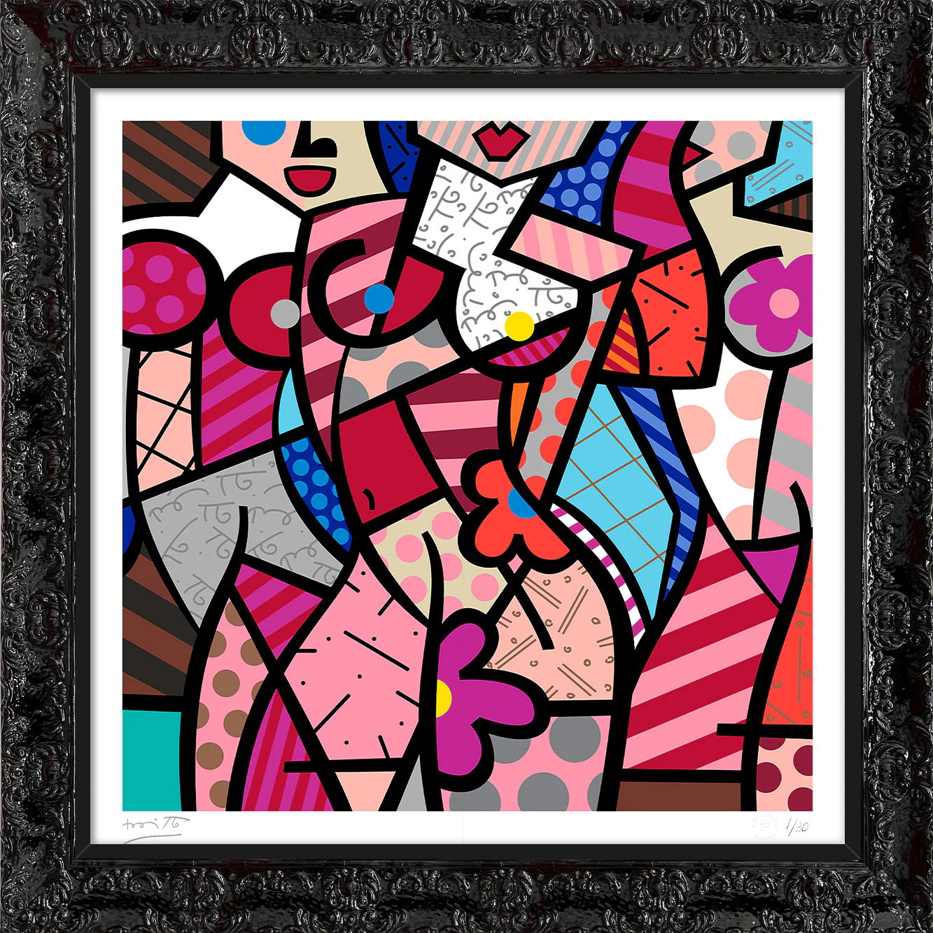 THREE GRACES-SUMMER (PINK) - Serigraph - Image 11
