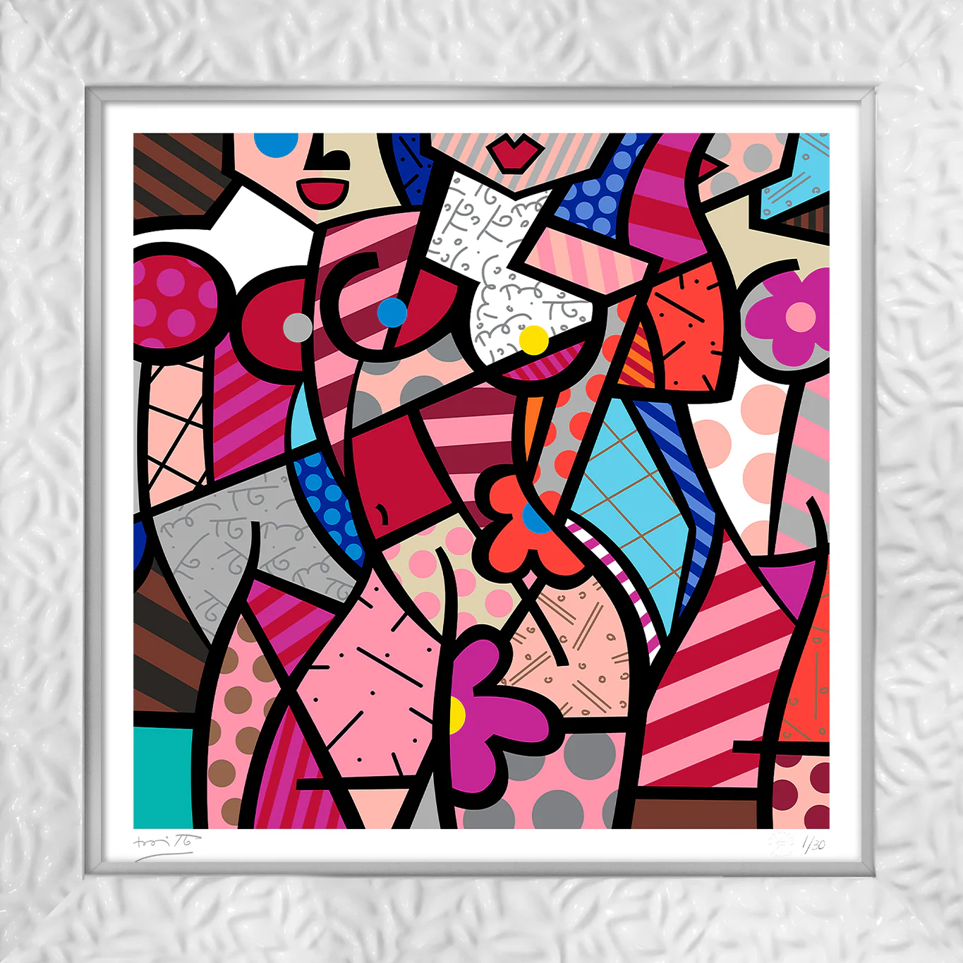 THREE GRACES-SUMMER (PINK) - Serigraph - Image 12