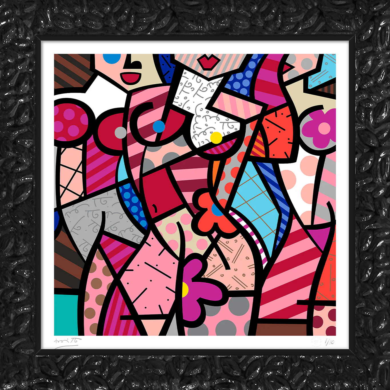 THREE GRACES-SUMMER (PINK) - Serigraph - Image 14
