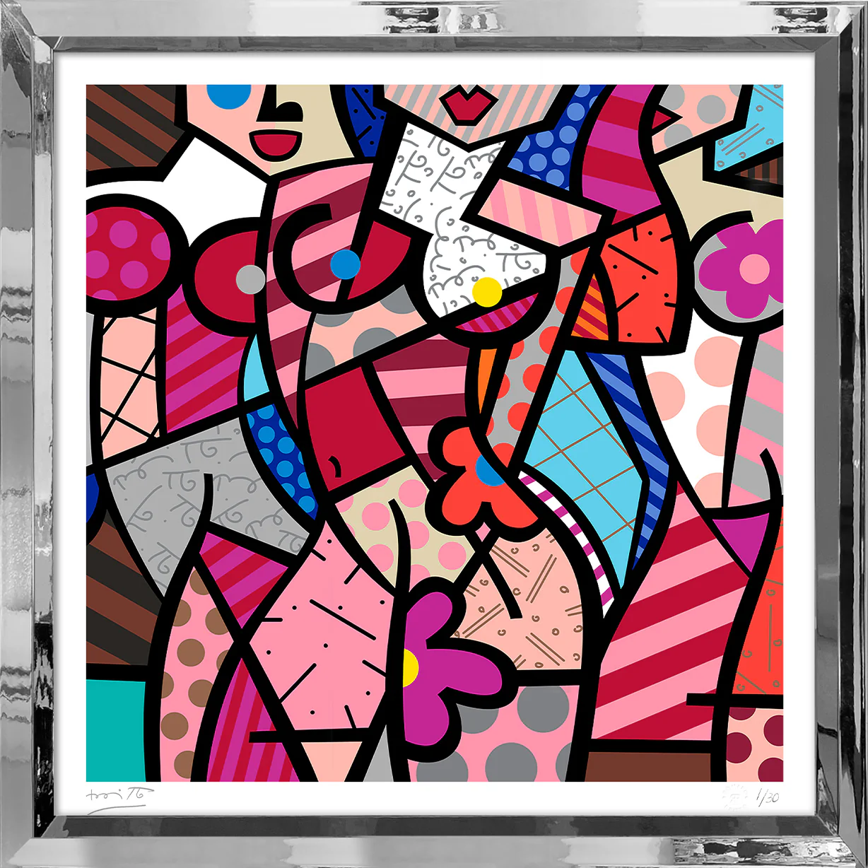 THREE GRACES-SUMMER (PINK) - Serigraph - Image 16
