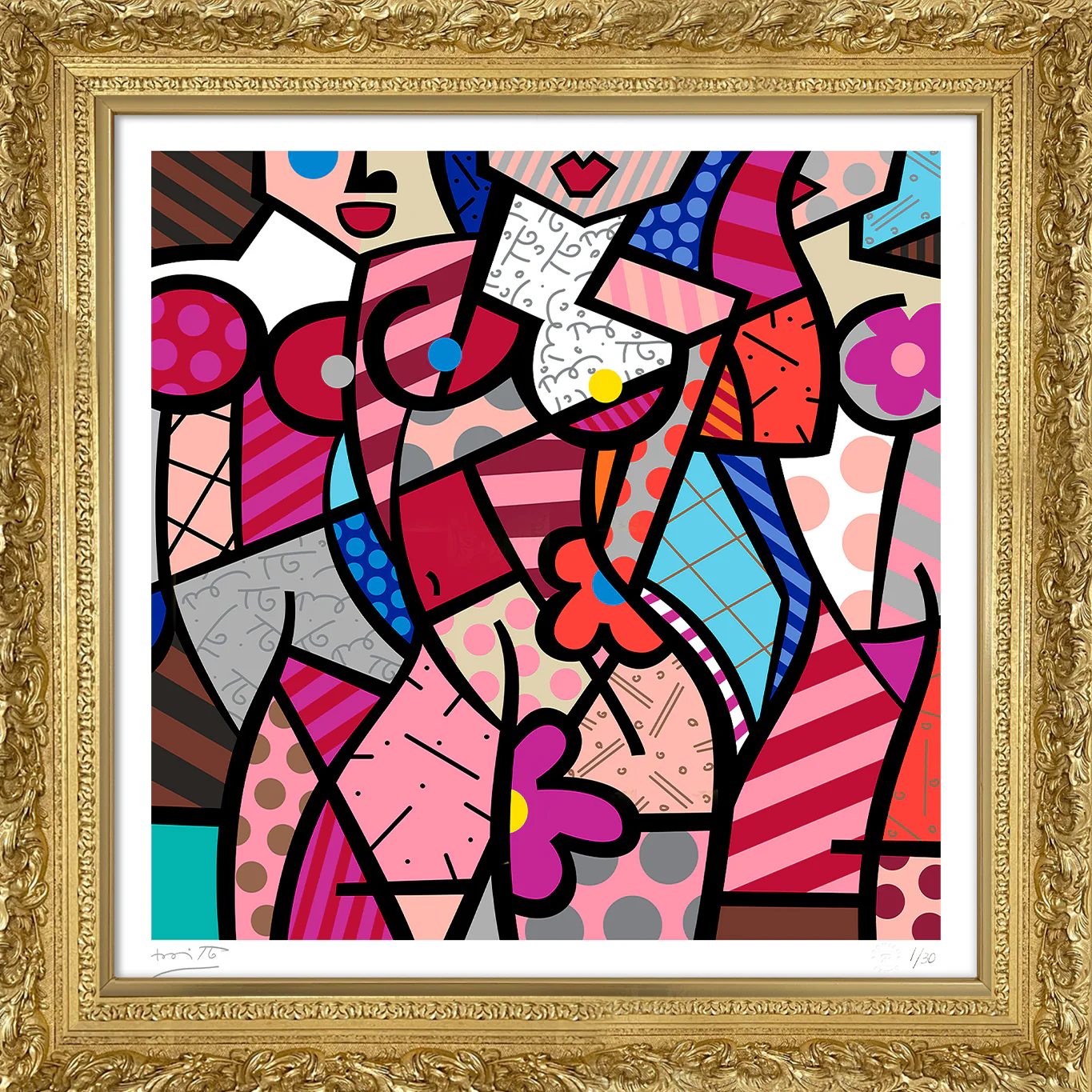 THREE GRACES-SUMMER (PINK) - Serigraph - Image 17