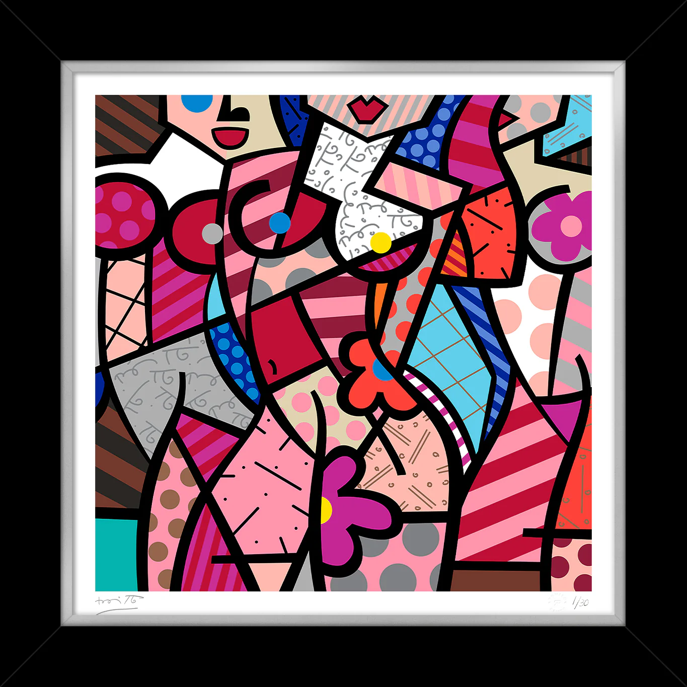 THREE GRACES-SUMMER (PINK) - Serigraph - Image 4