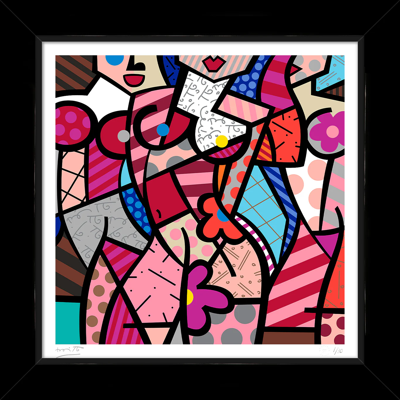 THREE GRACES-SUMMER (PINK) - Serigraph - Image 5