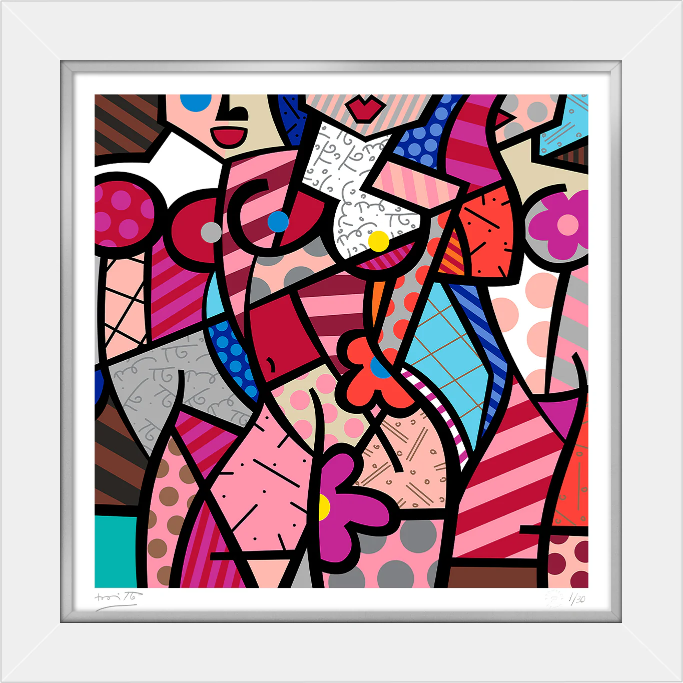 THREE GRACES-SUMMER (PINK) - Serigraph - Image 6