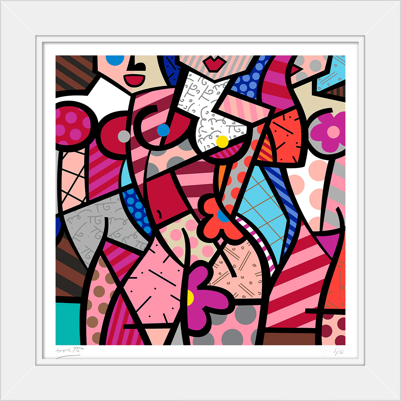 THREE GRACES-SUMMER (PINK) - Serigraph - Image 7