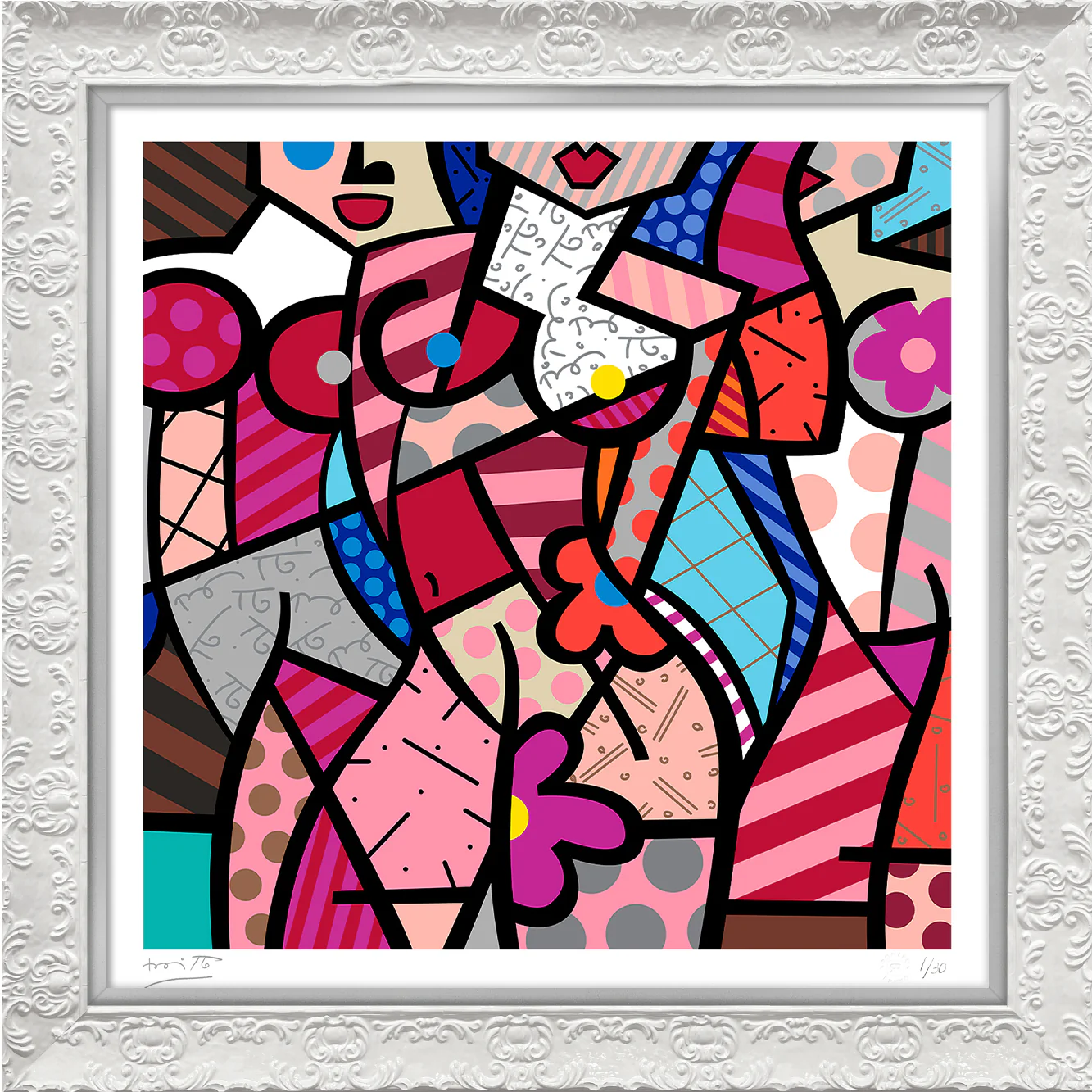 THREE GRACES-SUMMER (PINK) - Serigraph - Image 8